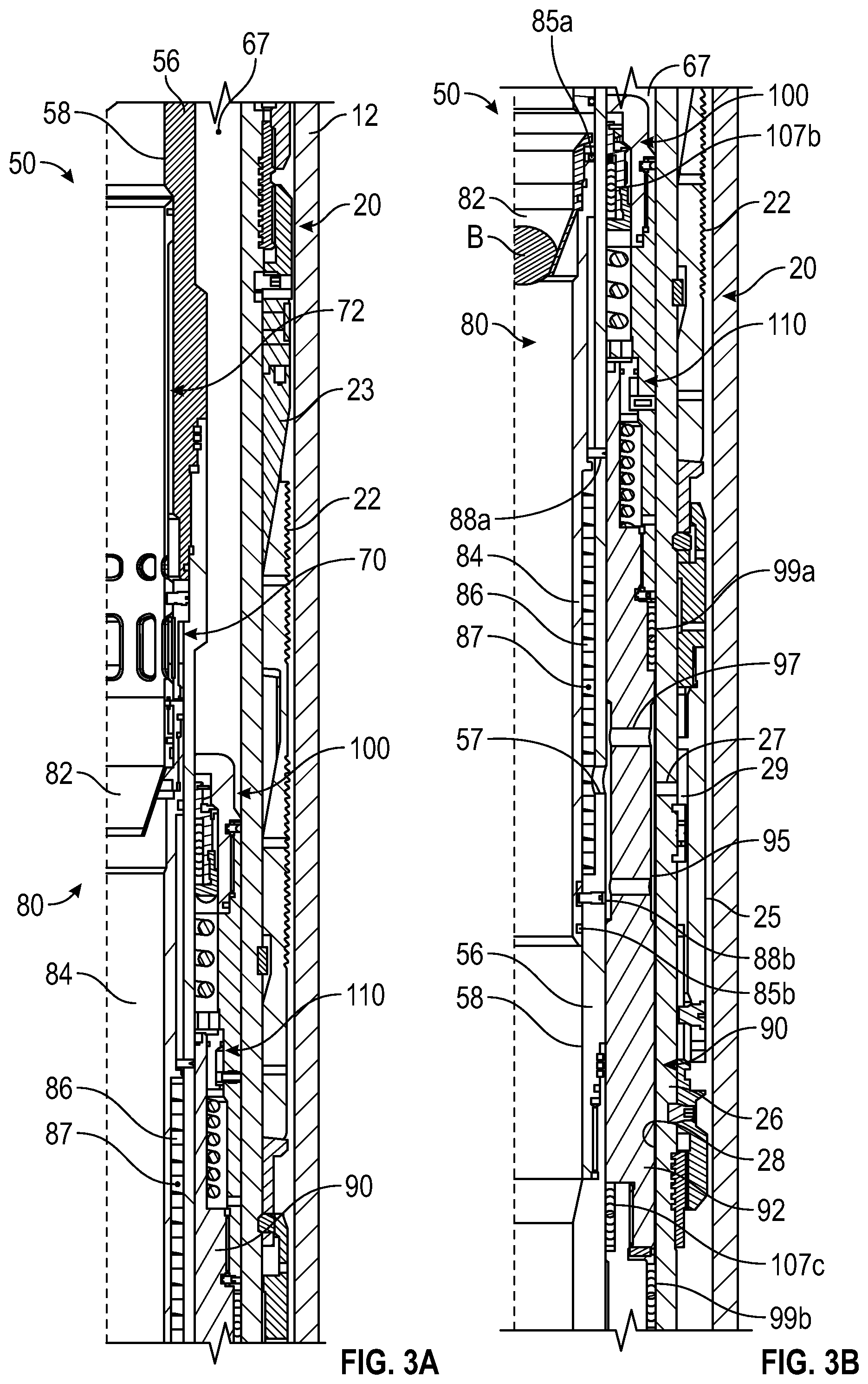 Patent US12297706 Figure 3 – Debris exclusive-pressure intensified-pressure balanced setting tool for liner hanger