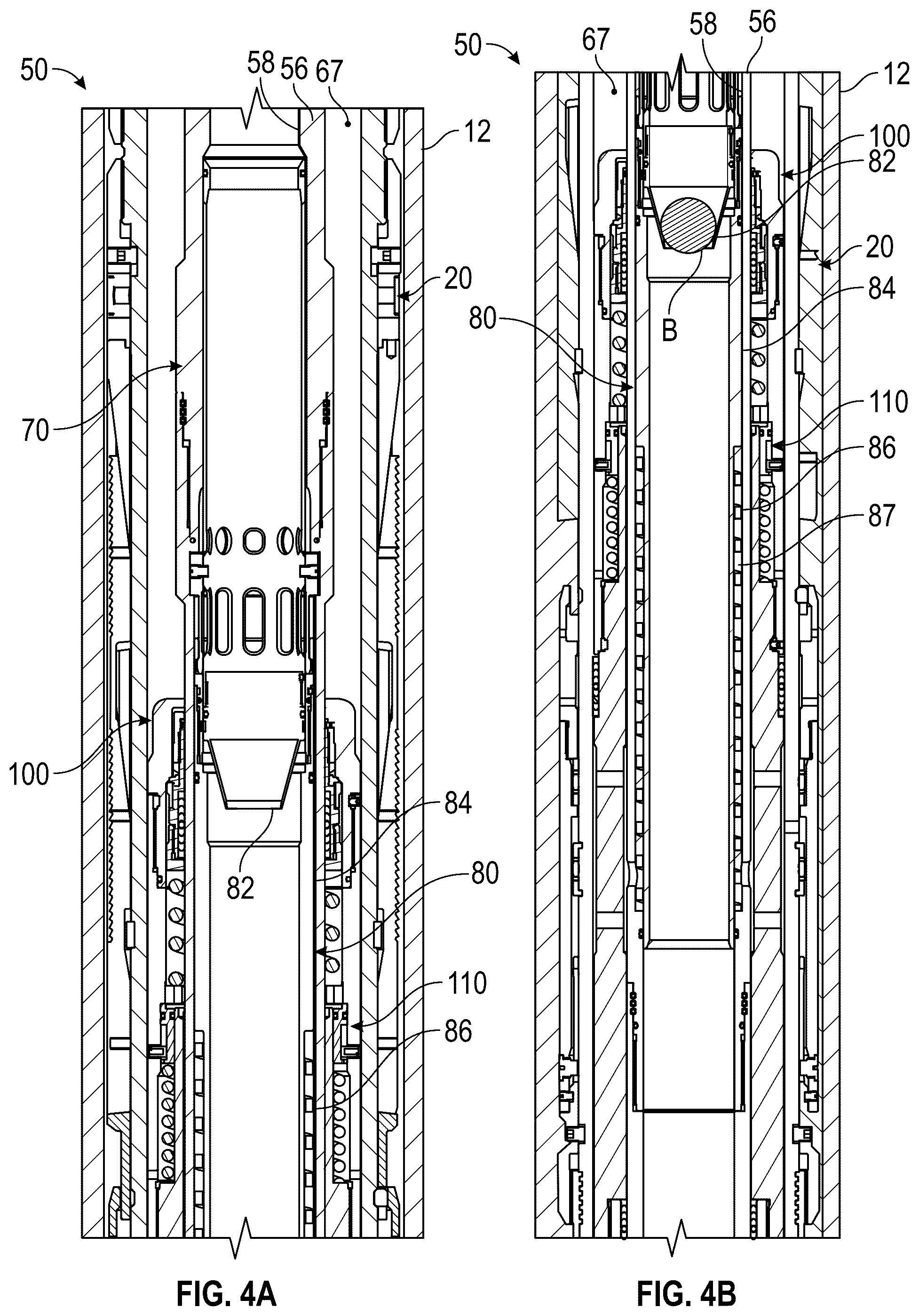 Patent US12297706 Figure 4 – Debris exclusive-pressure intensified-pressure balanced setting tool for liner hanger
