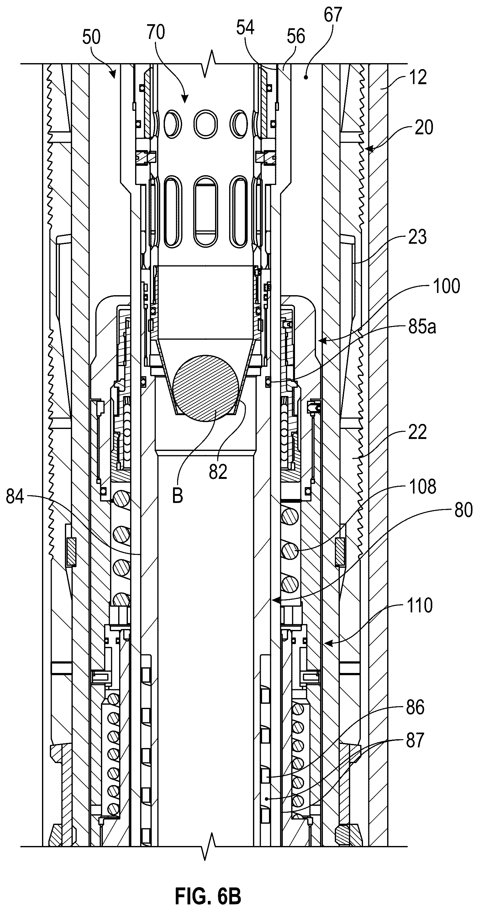 Patent US12297706 Figure 7 – Debris exclusive-pressure intensified-pressure balanced setting tool for liner hanger