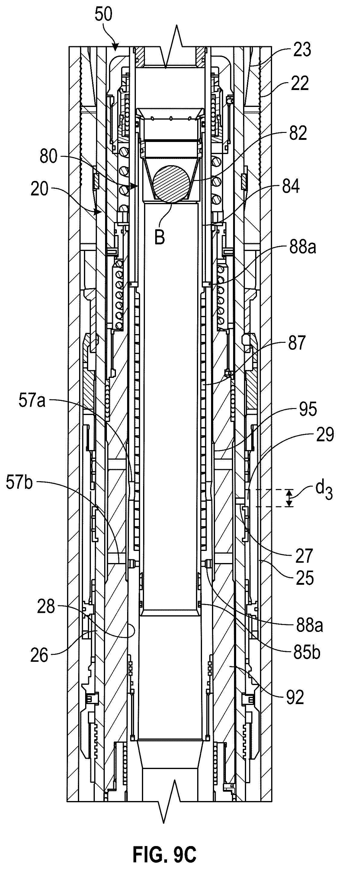 Patent US12297706 Figure 12 – Debris exclusive-pressure intensified-pressure balanced setting tool for liner hanger
