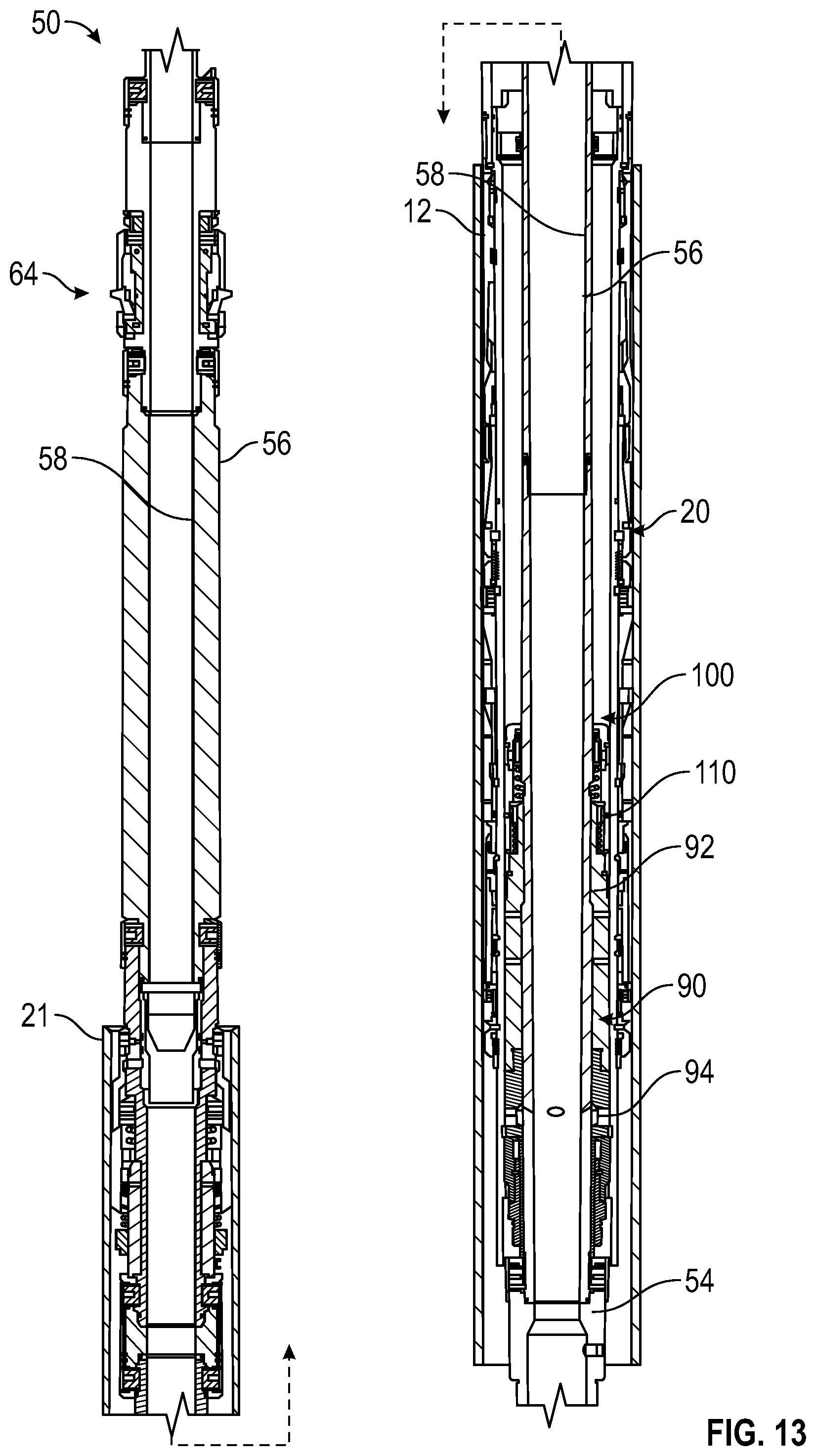 Patent US12297706 Figure 16 – Debris exclusive-pressure intensified-pressure balanced setting tool for liner hanger