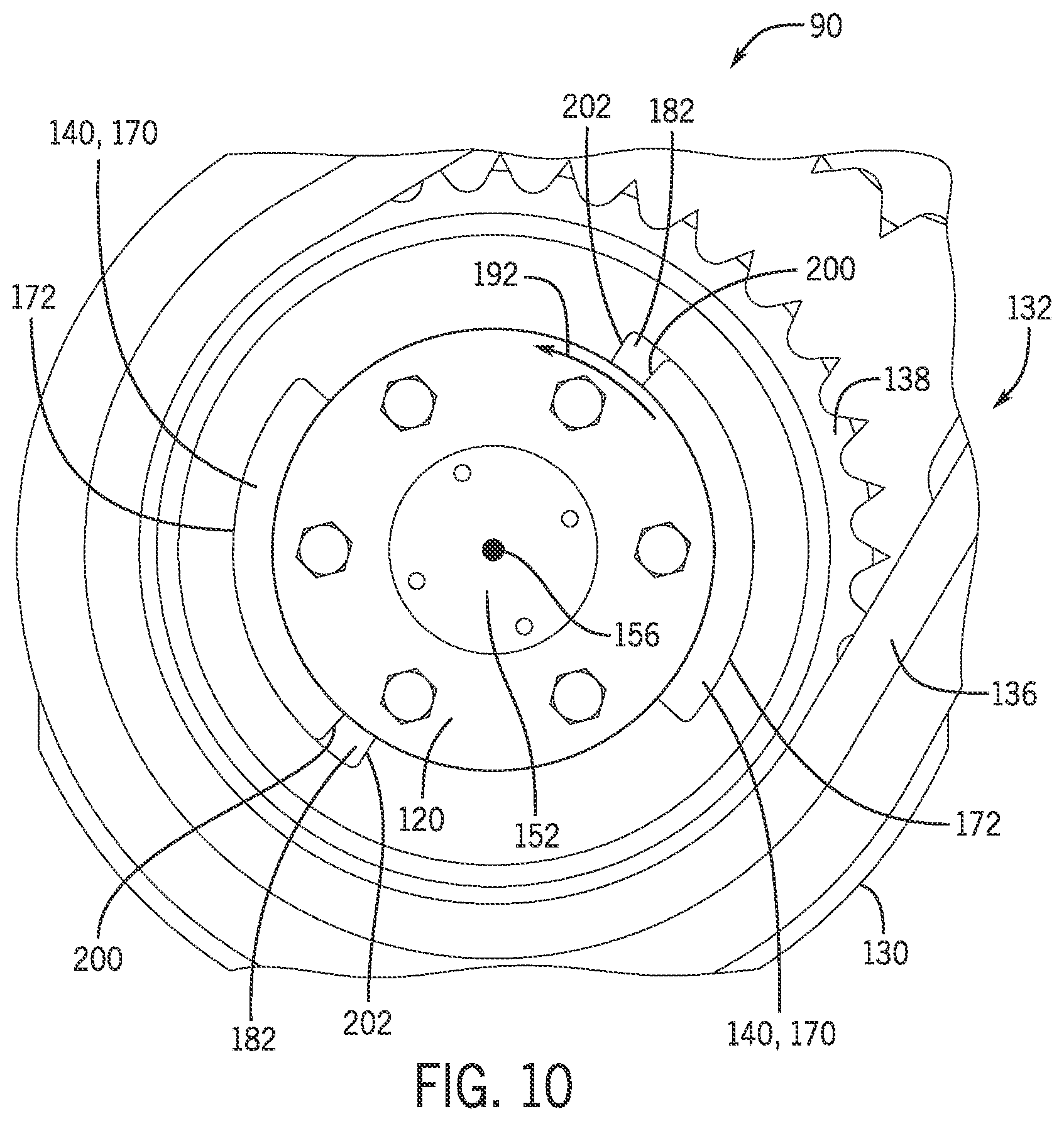 Patent US12297712 Figure 10 – Starter engine system for a rotary lock