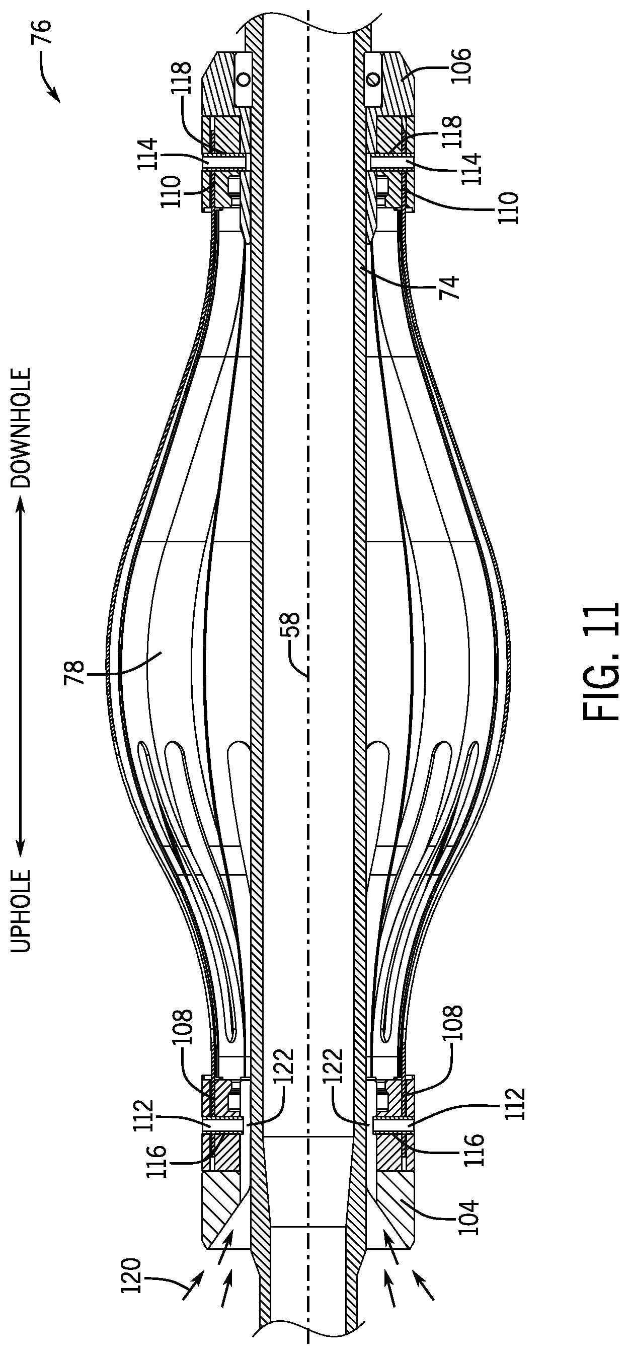 Patent US12297713 Figure 10 – Pressure modulating multi-diameter thrust cup arrangement and positioning system