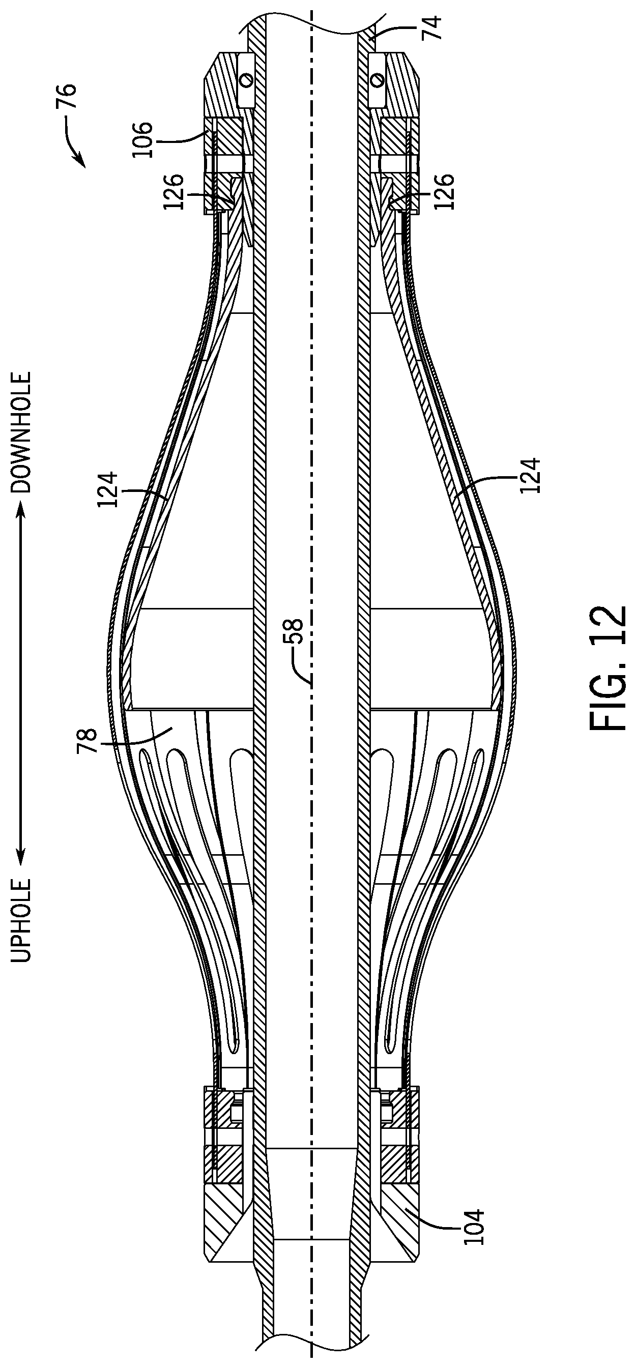Patent US12297713 Figure 11 – Pressure modulating multi-diameter thrust cup arrangement and positioning system