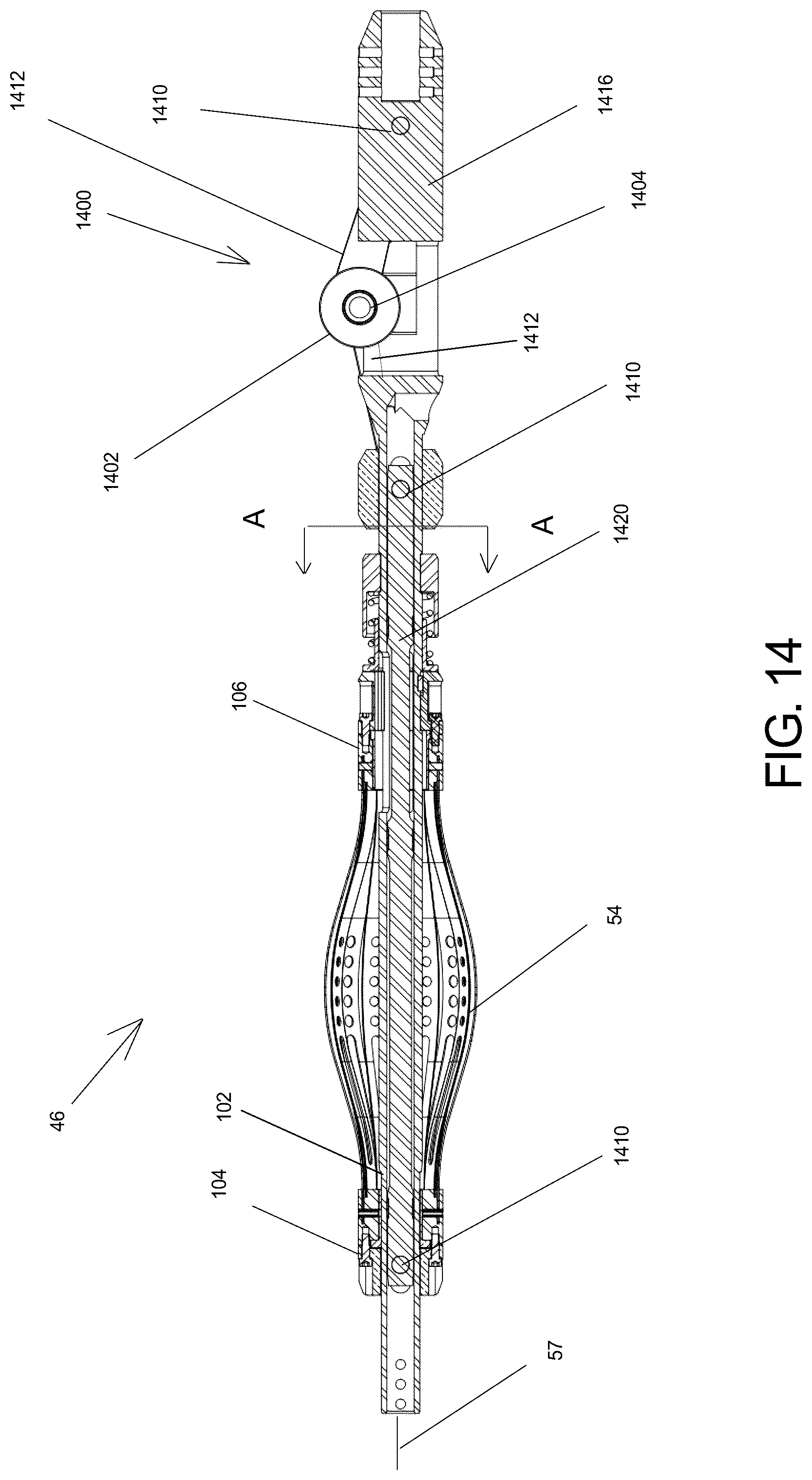 Patent US12297713 Figure 13 – Pressure modulating multi-diameter thrust cup arrangement and positioning system
