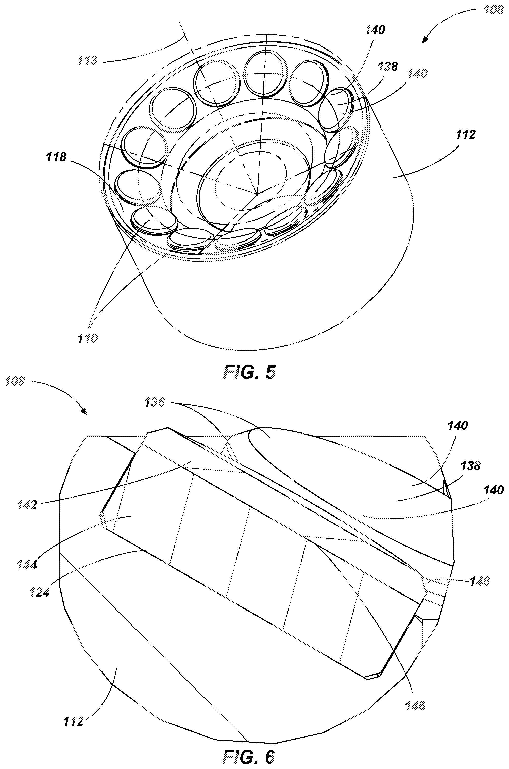 Patent US12297716 Figure 3 – Bearing assemblies, apparatuses, and methods including bearing elements