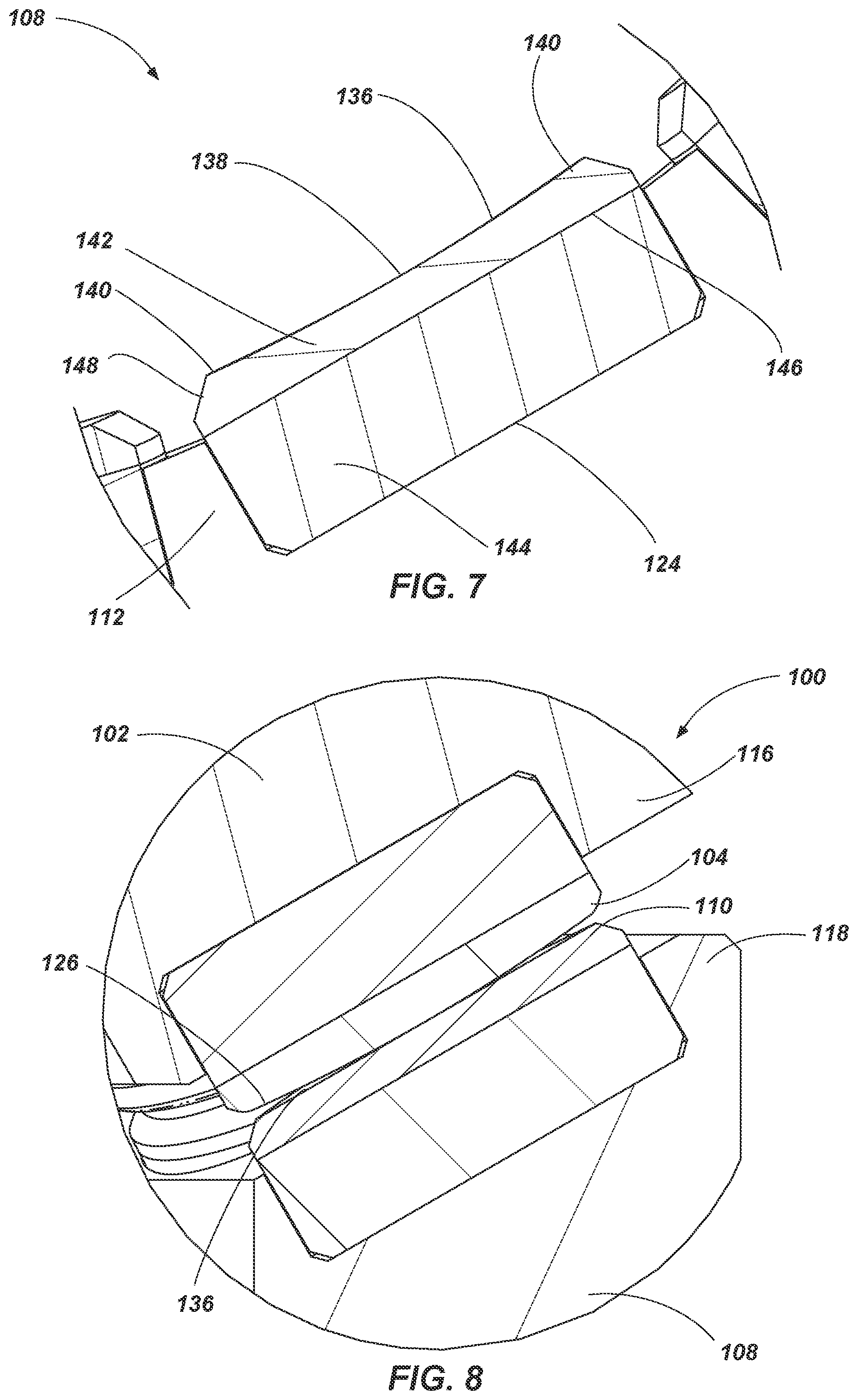 Patent US12297716 Figure 4 – Bearing assemblies, apparatuses, and methods including bearing elements