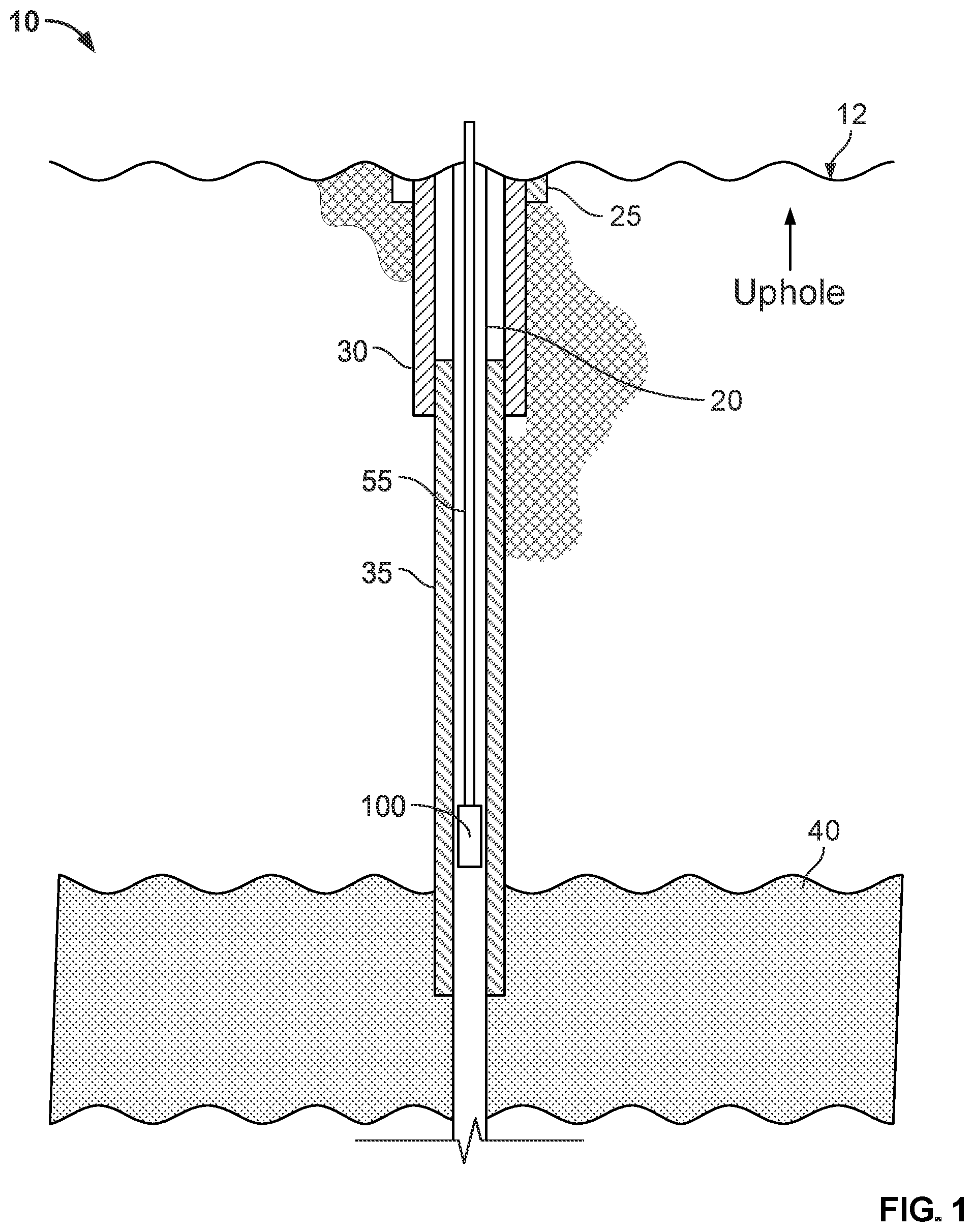 Patent US12297720 Figure 1 – Downhole perforating tool systems and methods