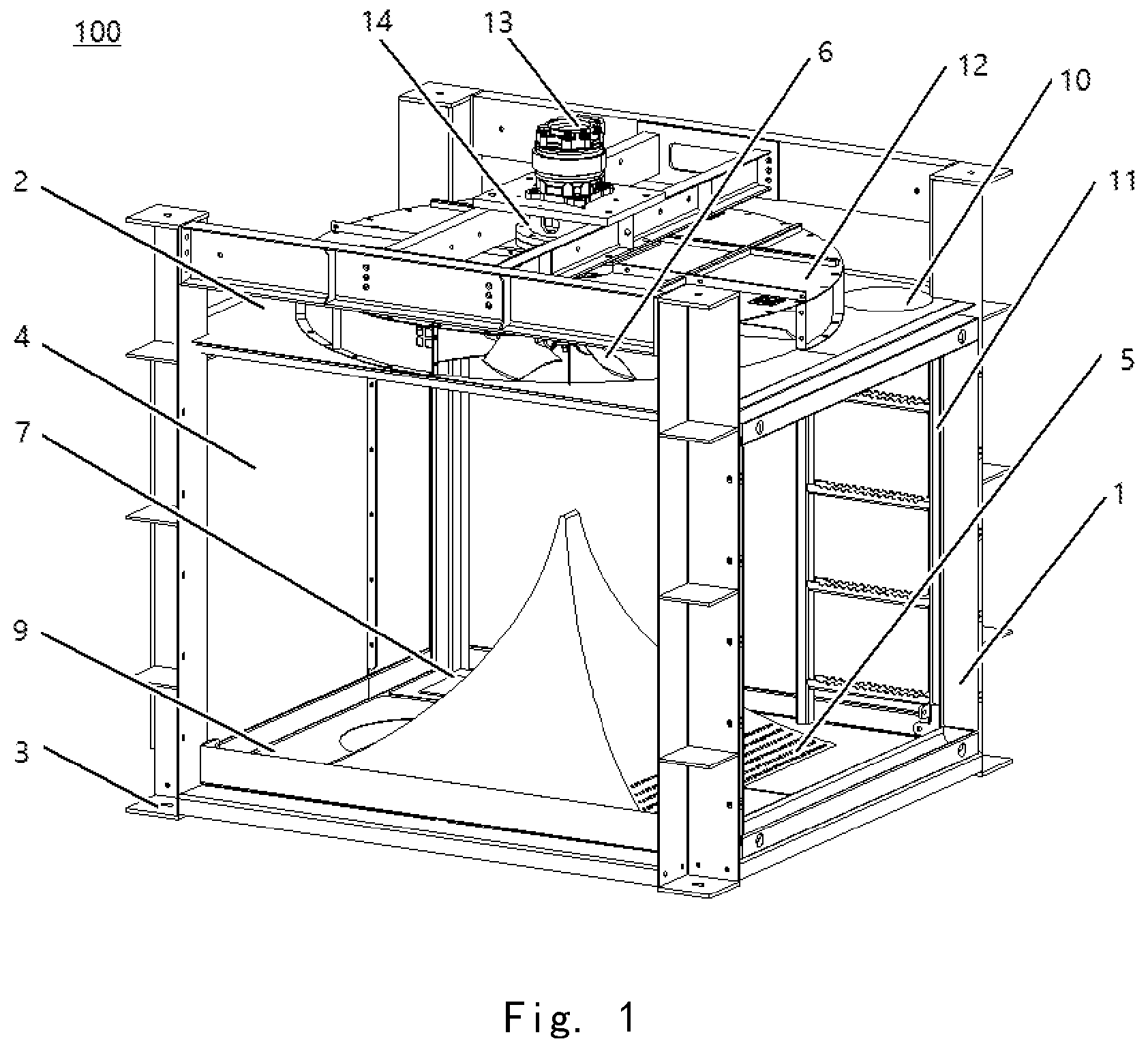Patent US12297726 Figure 1 – Heat radiator and turbo fracturing unit comprising the same