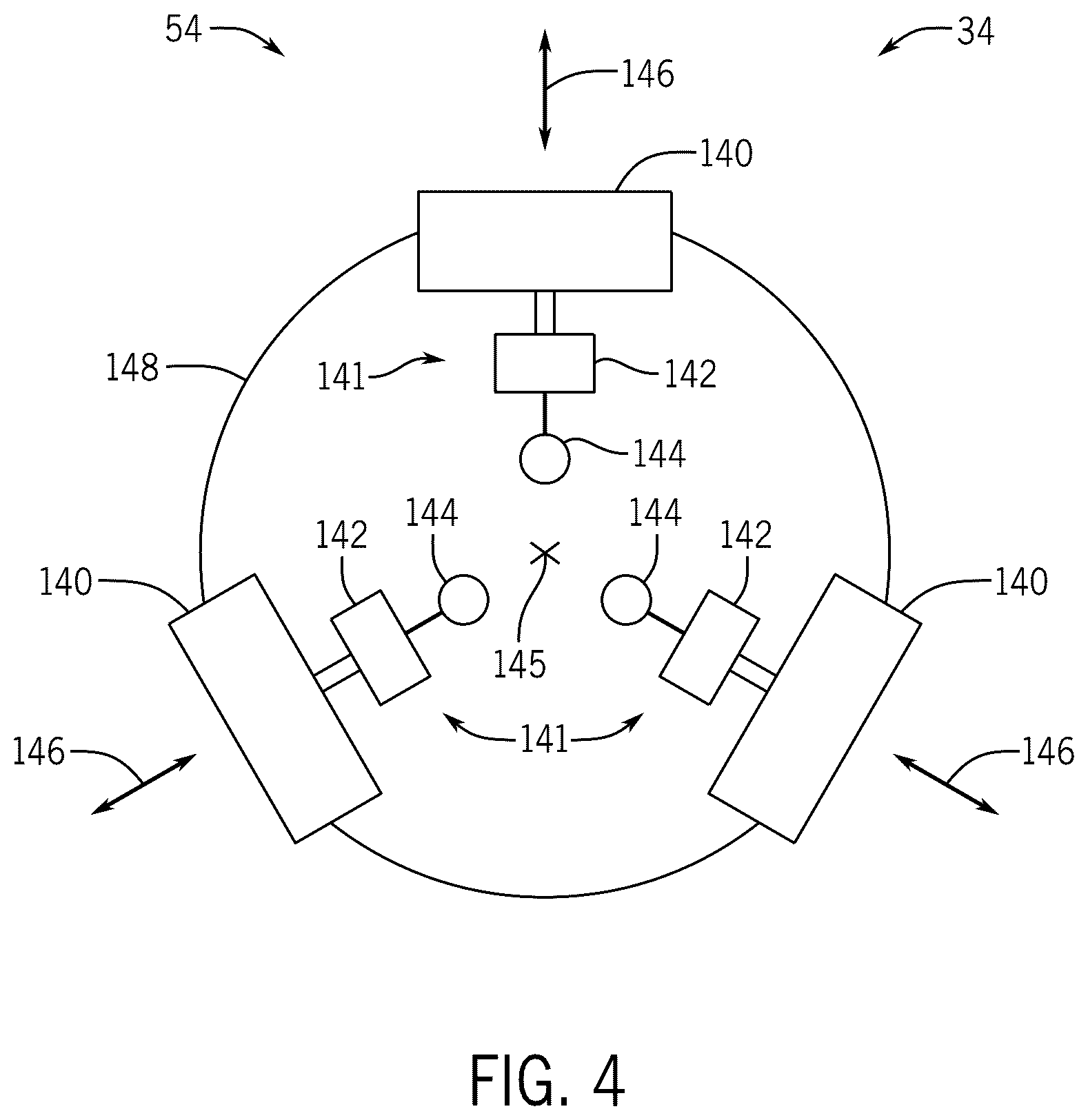 Patent US12297737 Figure 4 – Bottom hole assembly having three-point contact for improved steering