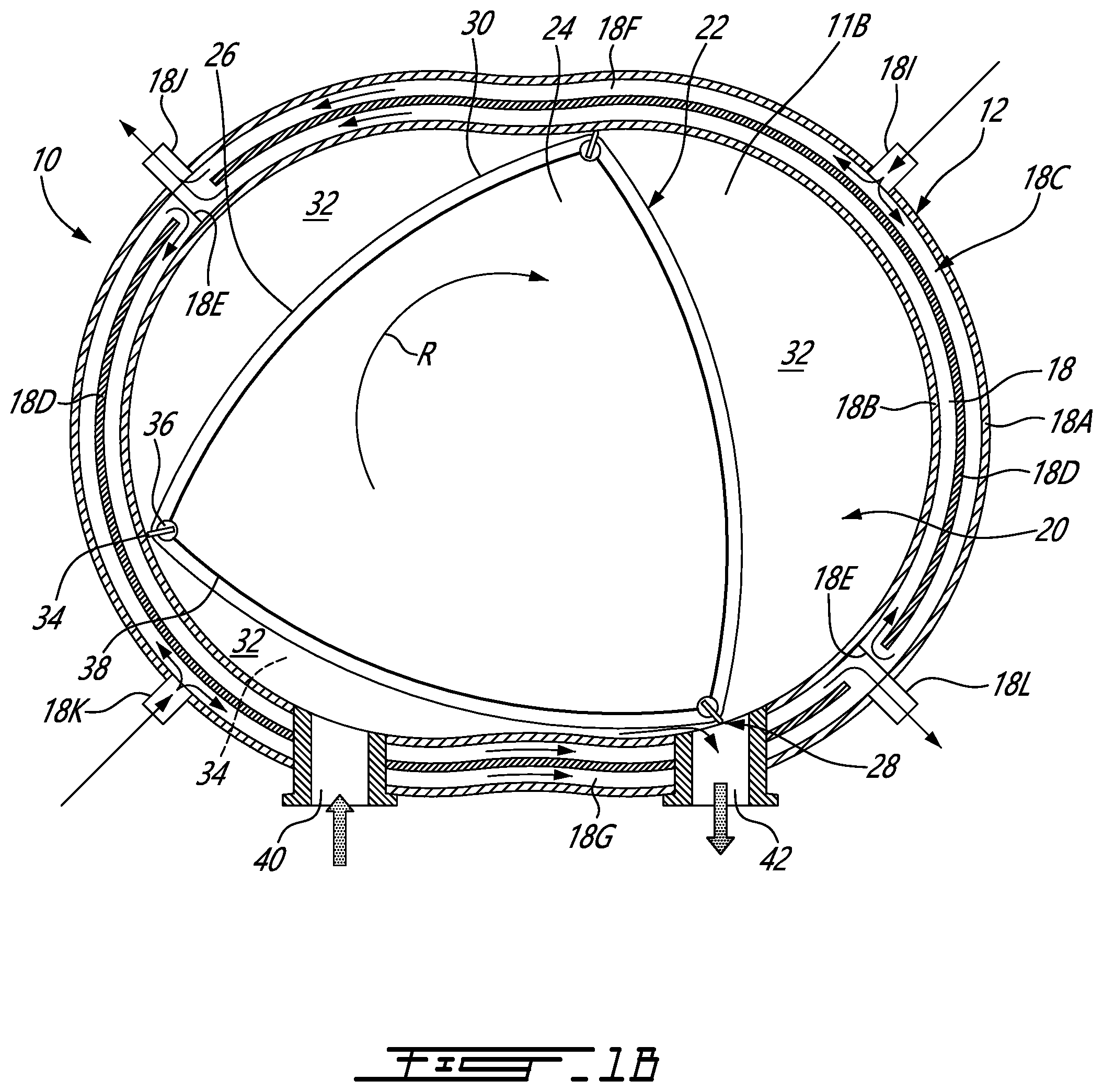 Patent US12297738 Figure 2 – Rotary engine and cooling systems thereof
