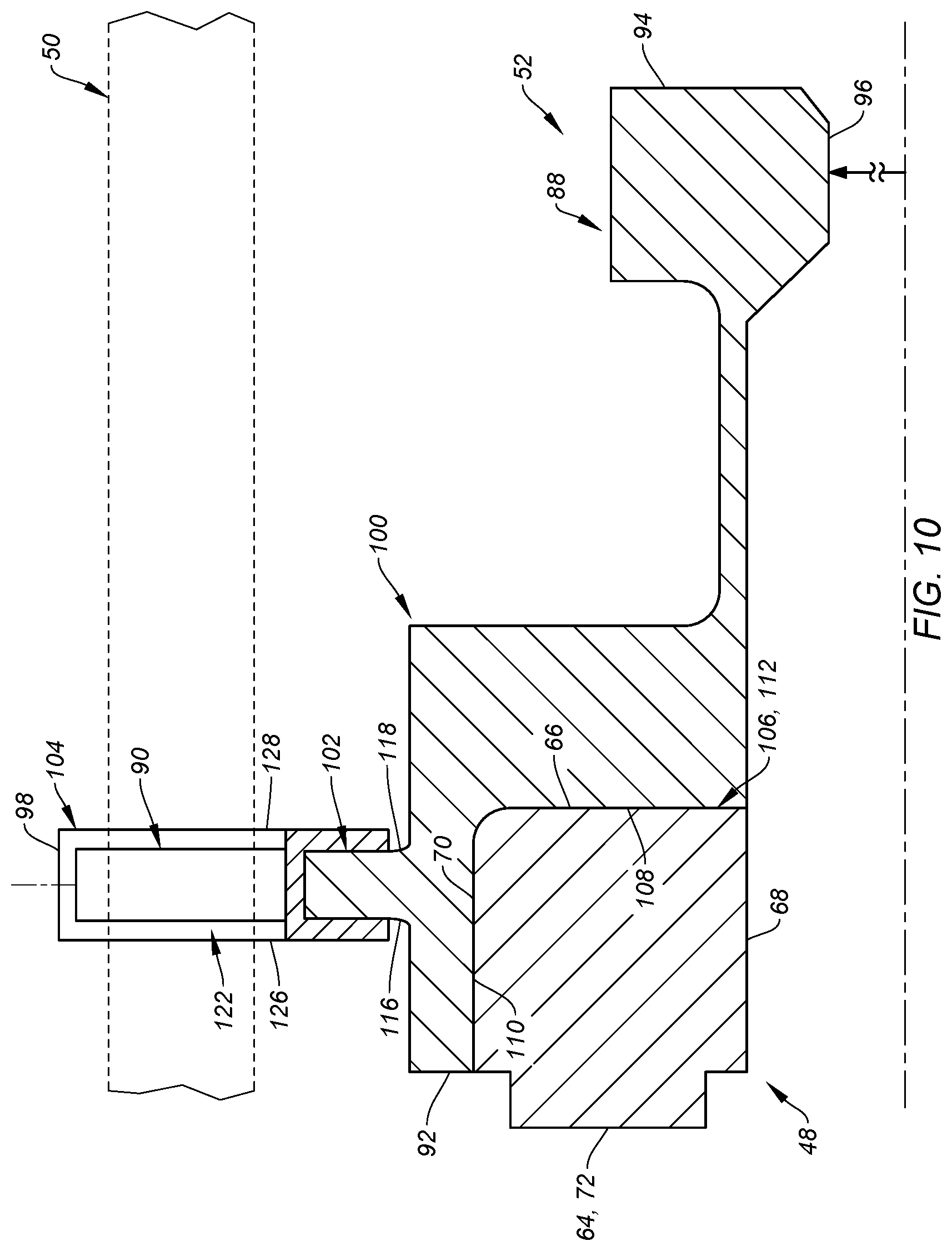 Patent US12297740 Figure 8 – Seal carrier with rolling element guide rail contact