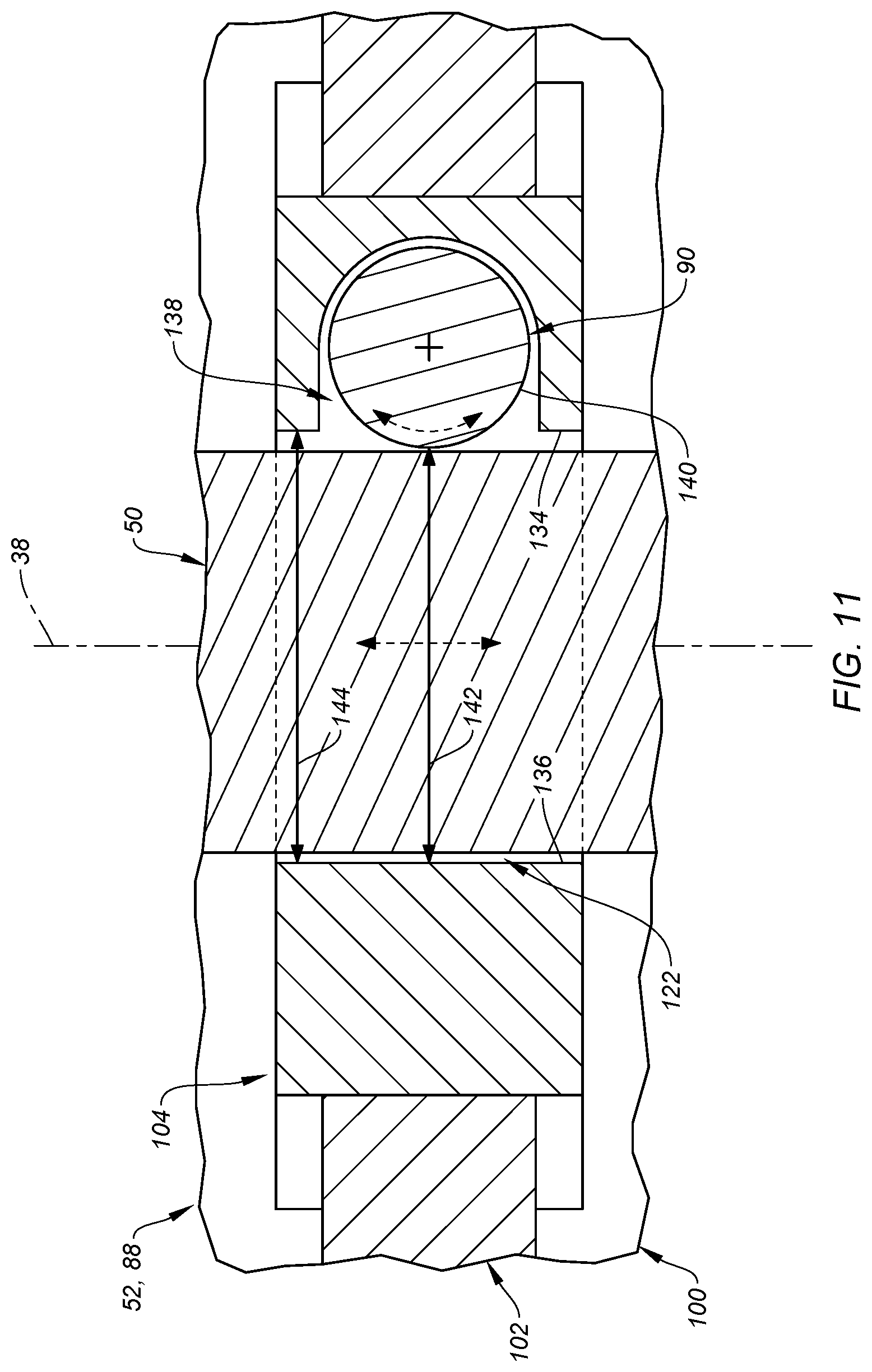 Patent US12297740 Figure 9 – Seal carrier with rolling element guide rail contact