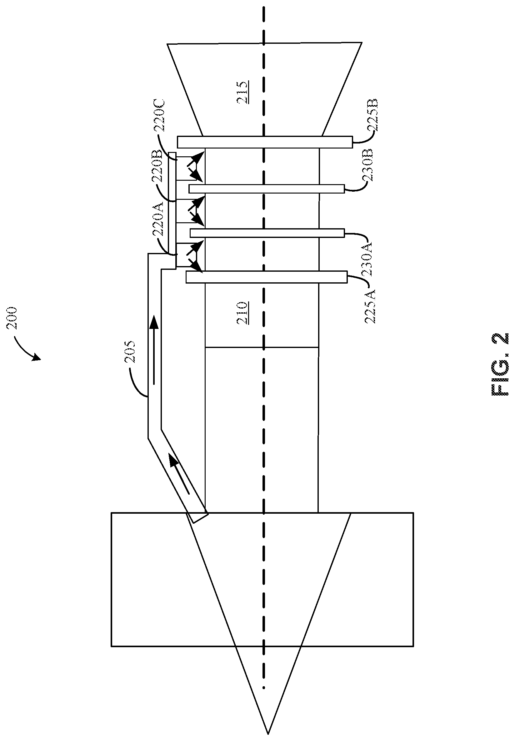 Patent US12297741 Figure 2 – Rapid active clearance control system of inter stage and mid-seals