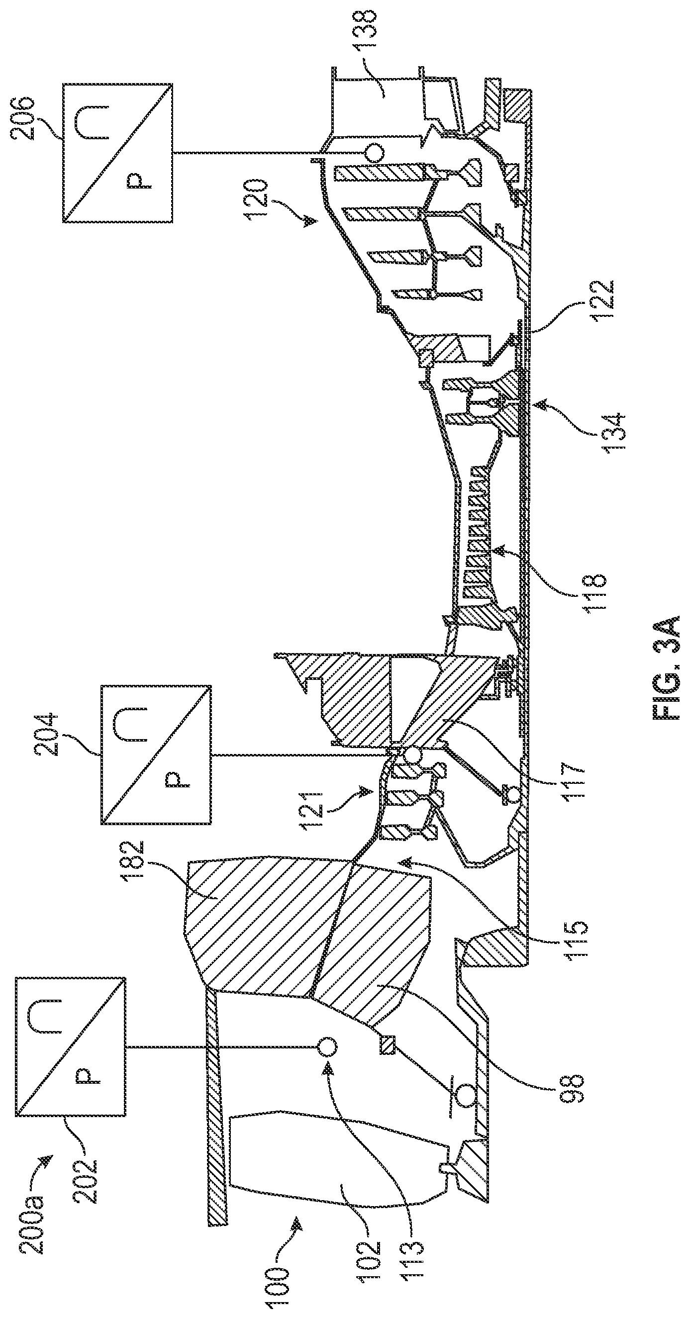 Patent US12297743 Figure 3 – Gas turbine engine having a sensor assembly to detect torsional vibration