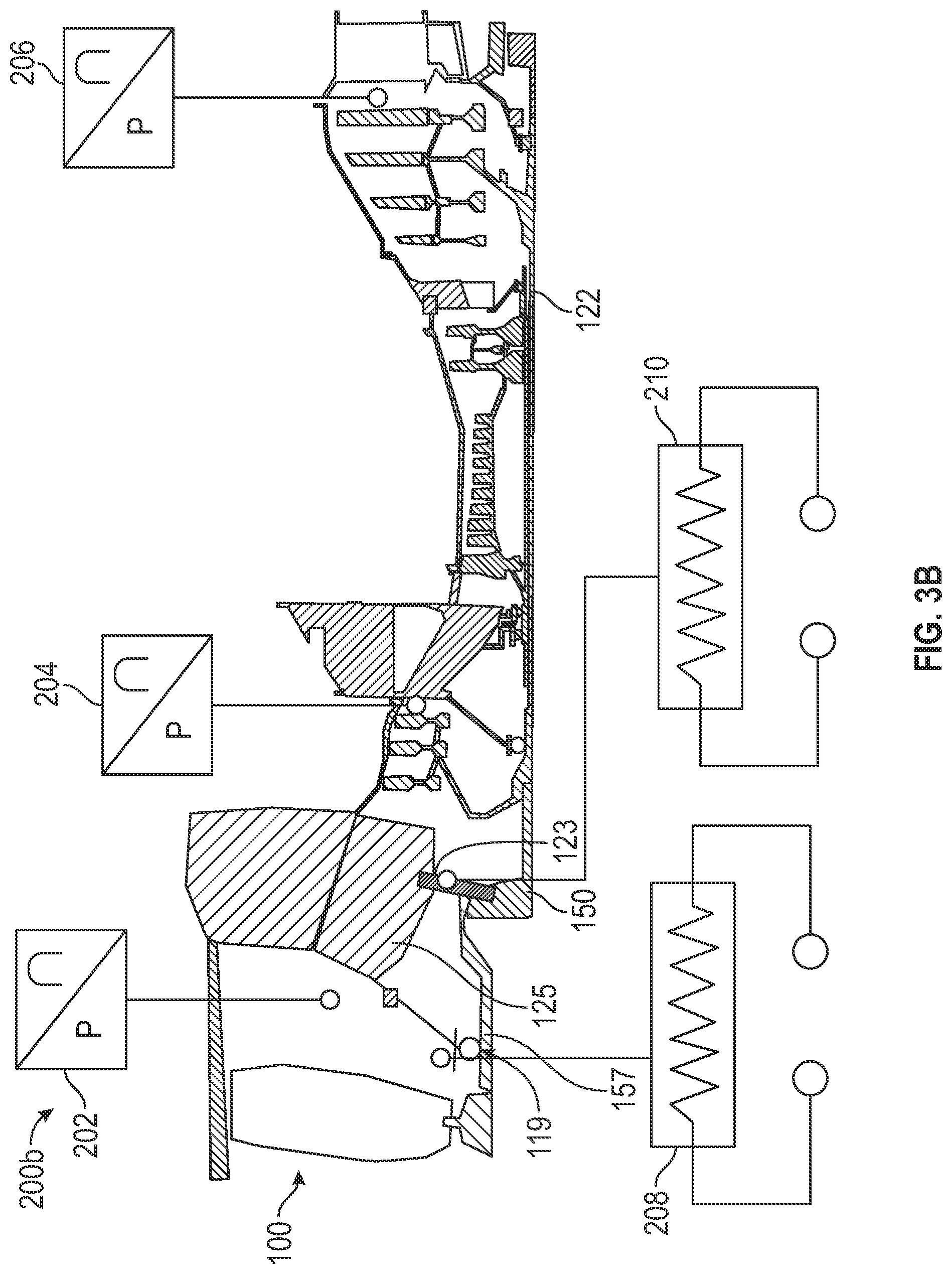 Patent US12297743 Figure 4 – Gas turbine engine having a sensor assembly to detect torsional vibration