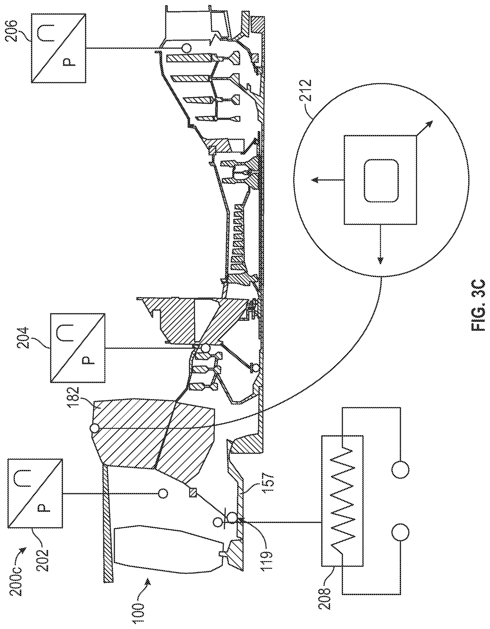 Patent US12297743 Figure 5 – Gas turbine engine having a sensor assembly to detect torsional vibration