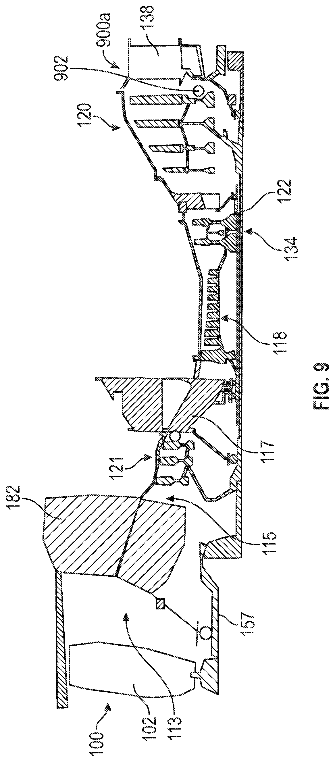 Patent US12297743 Figure 16 – Gas turbine engine having a sensor assembly to detect torsional vibration