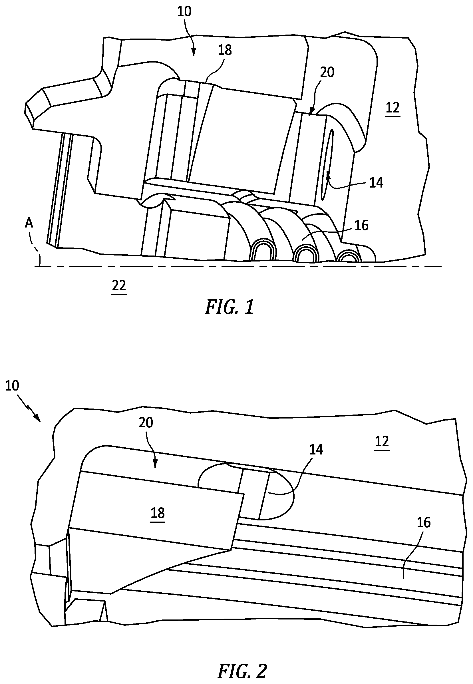 Patent US12297747 Figure 1 – Inlet protector for vane coupling hole