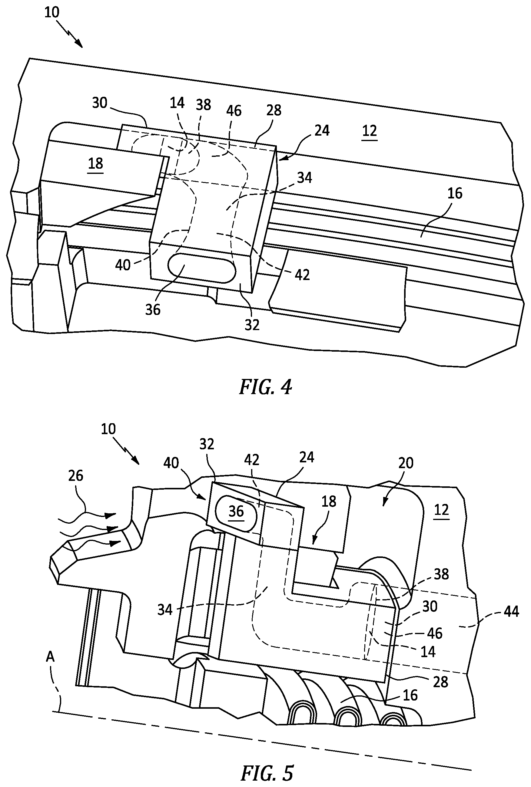 Patent US12297747 Figure 3 – Inlet protector for vane coupling hole