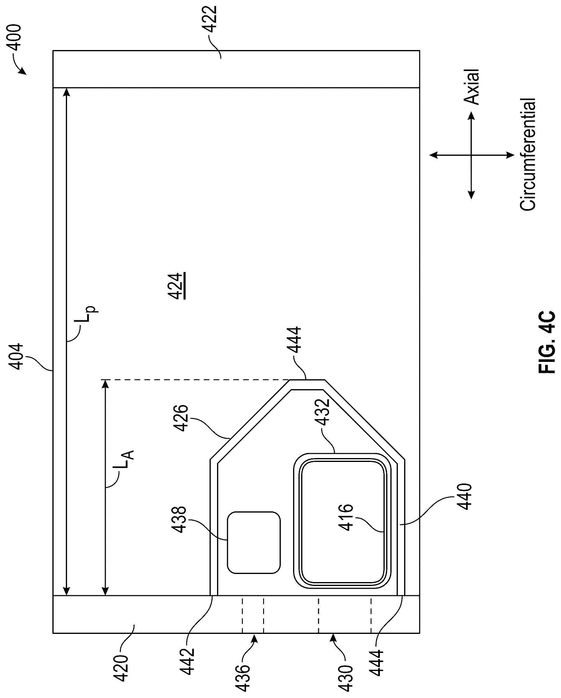 Patent US12297752 Figure 6 – Vane forward rail for gas turbine engine assembly