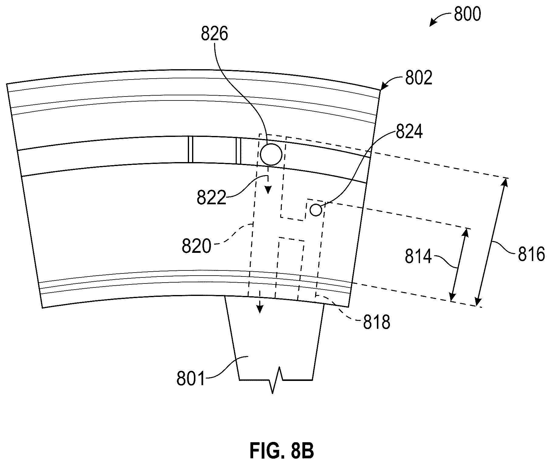Patent US12297752 Figure 11 – Vane forward rail for gas turbine engine assembly