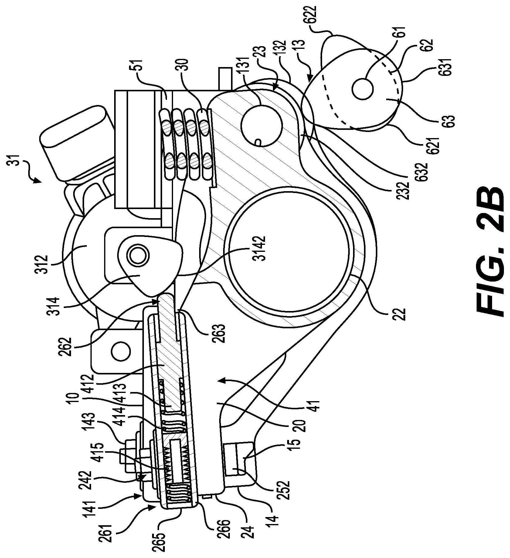 Patent US12297754 Figure 3 – Rocker arm assembly, compliance capsules, actuators, and support structures