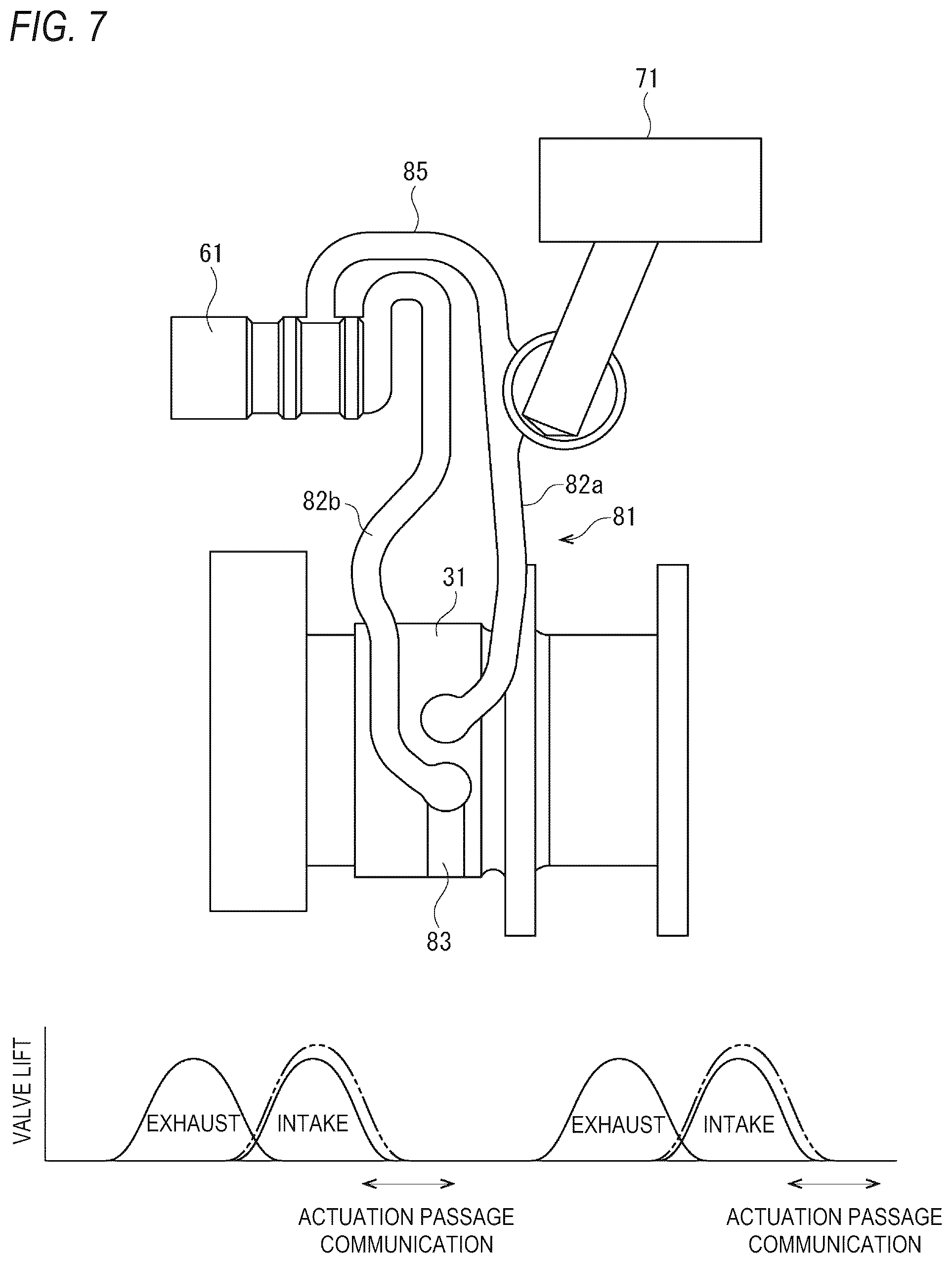 Patent US12297756 Figure 7 – Variable valve device