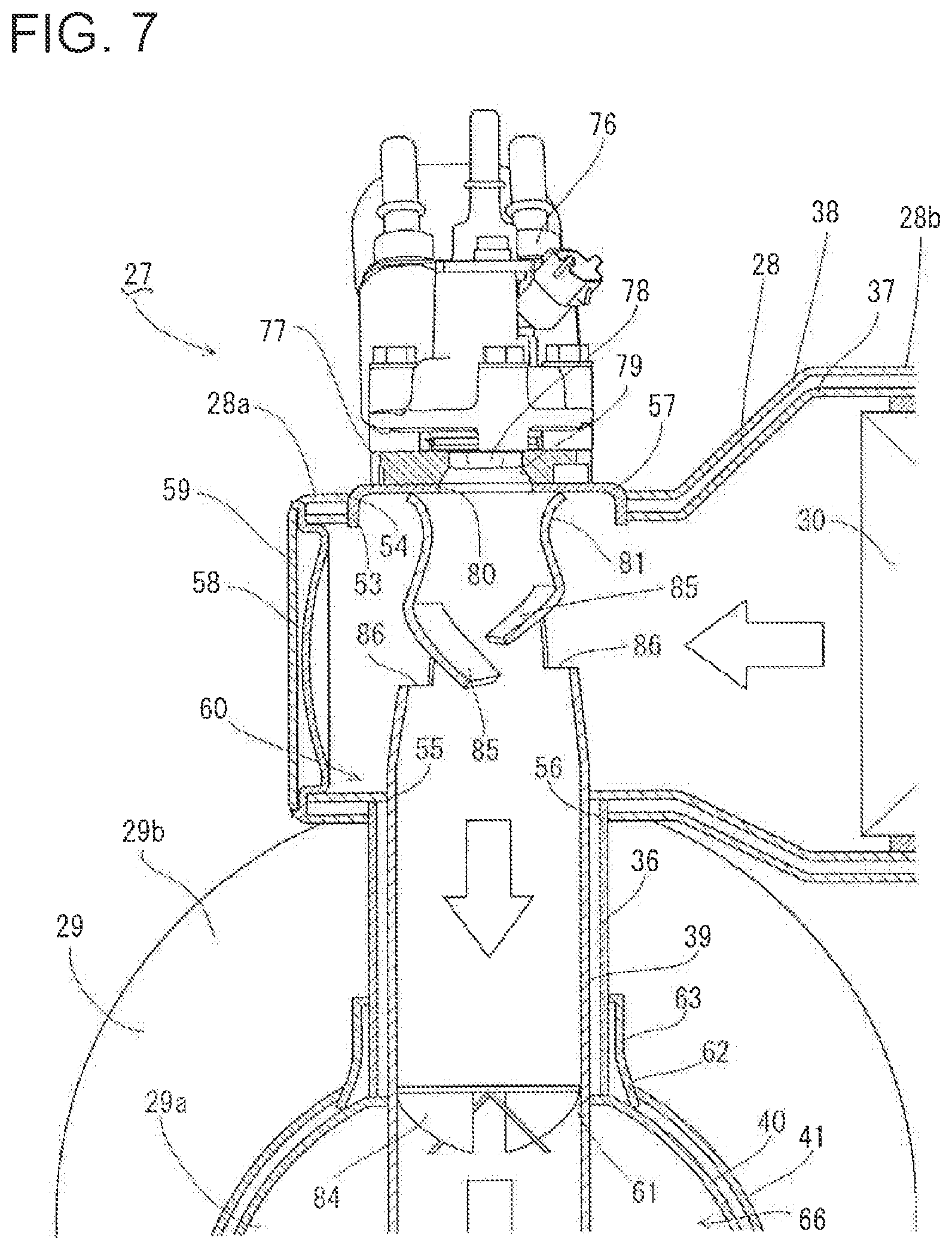 Patent US12297763 Figure 7 – Engine device