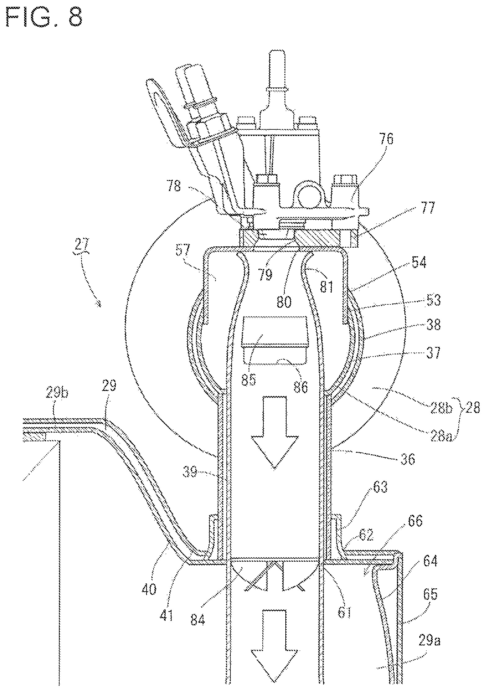 Patent US12297763 Figure 8 – Engine device