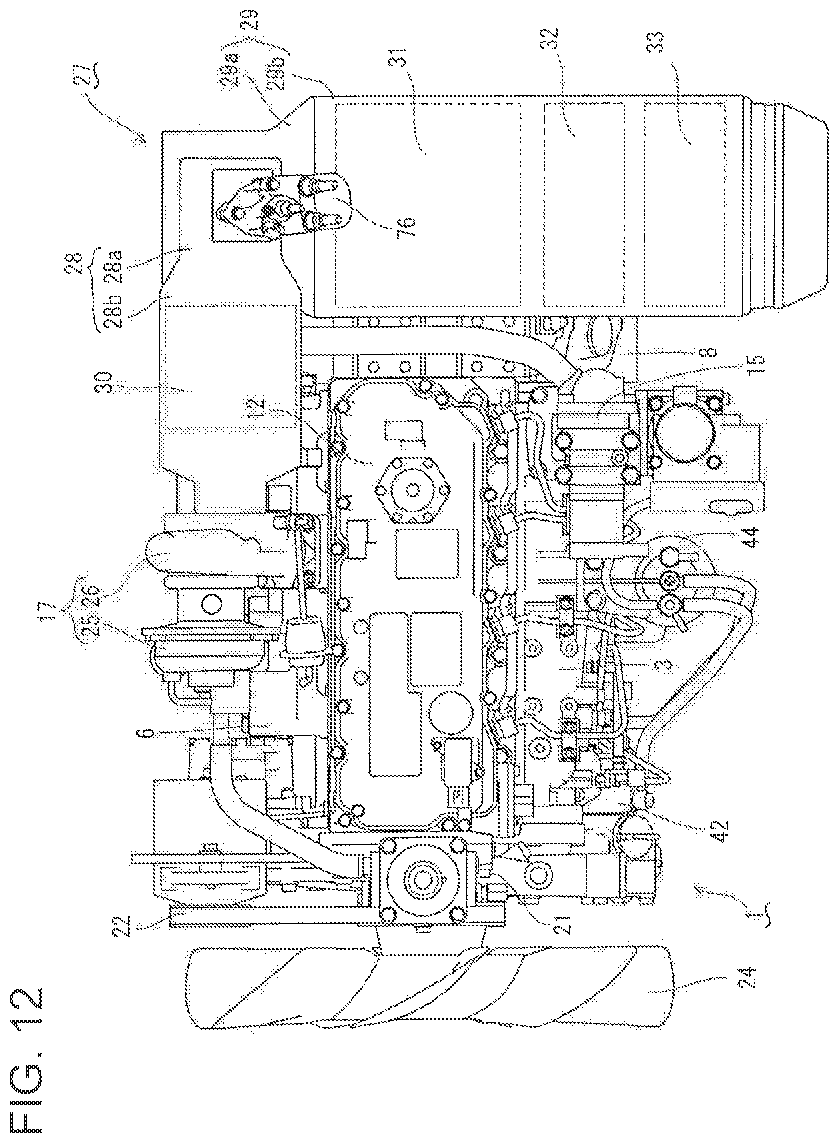 Patent US12297763 Figure 12 – Engine device
