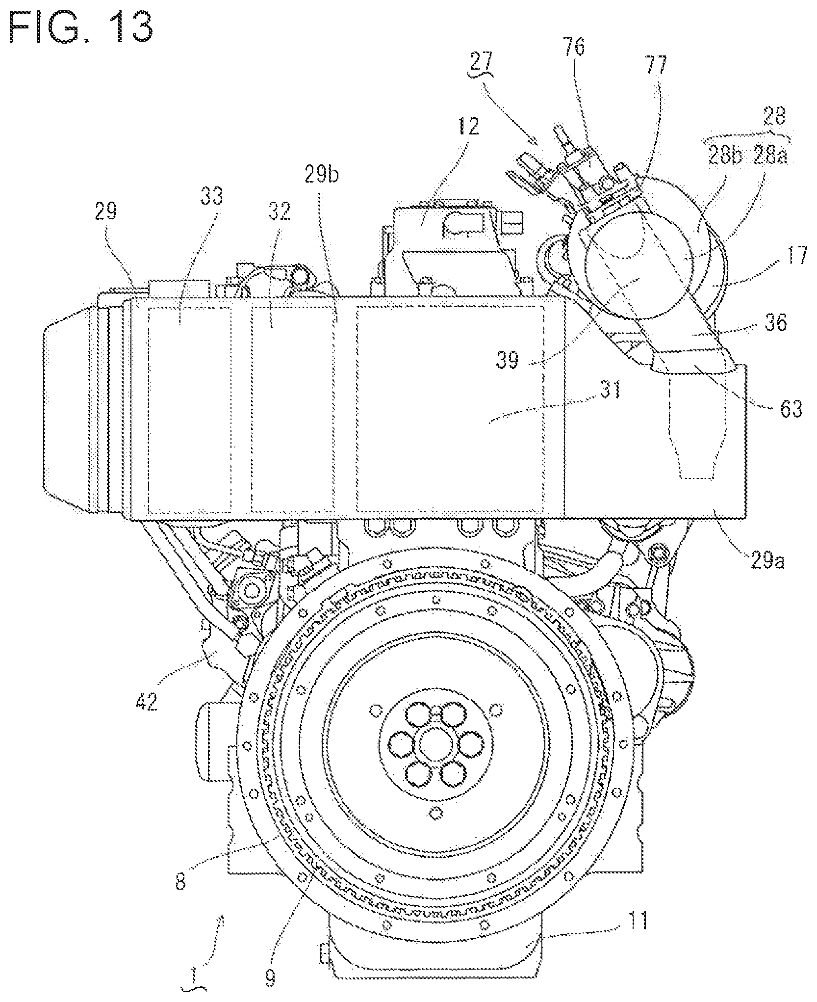 Patent US12297763 Figure 13 – Engine device