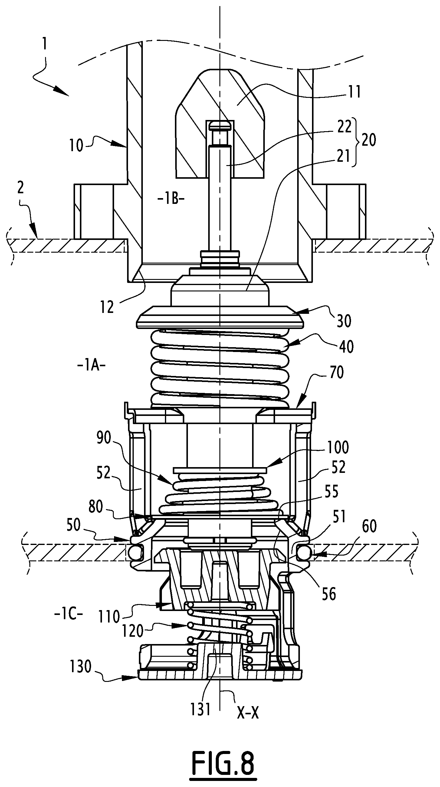 Patent US12297766 Figure 8 – Thermostatic valve