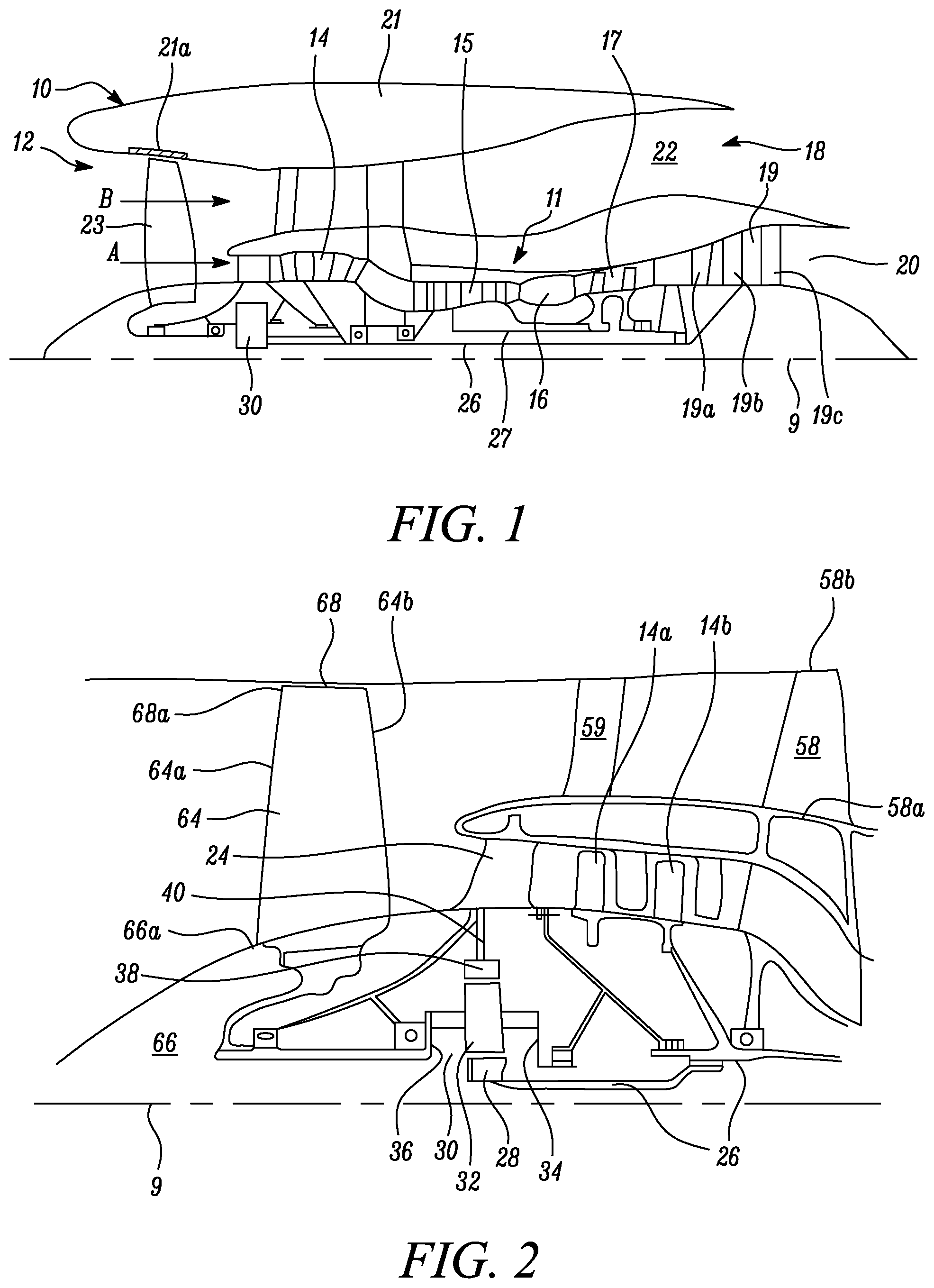 Patent US12297770 Figure 1 – Compression in a gas turbine engine