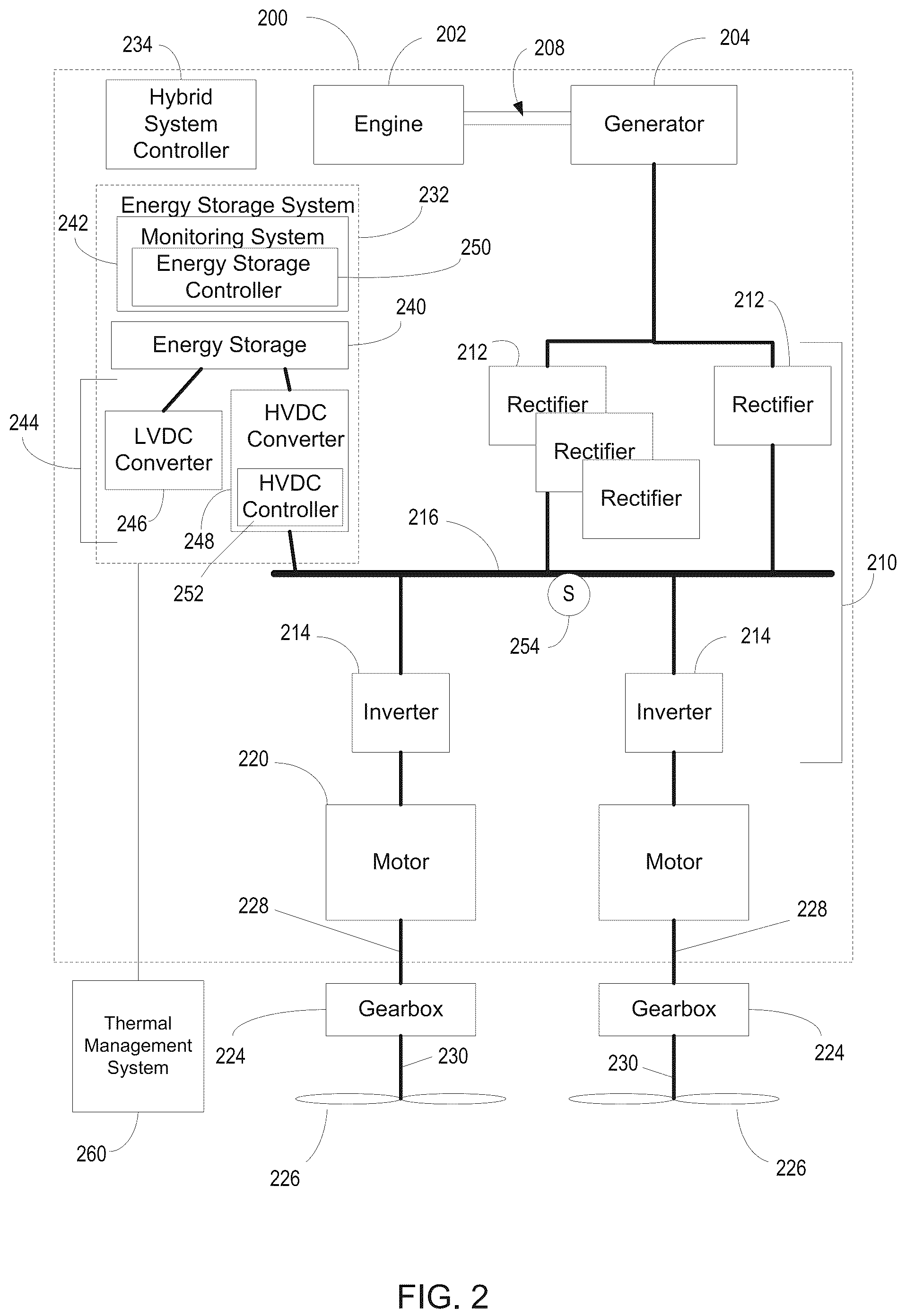 Patent US12297771 Figure 2 – Energy storage system heater control architecture