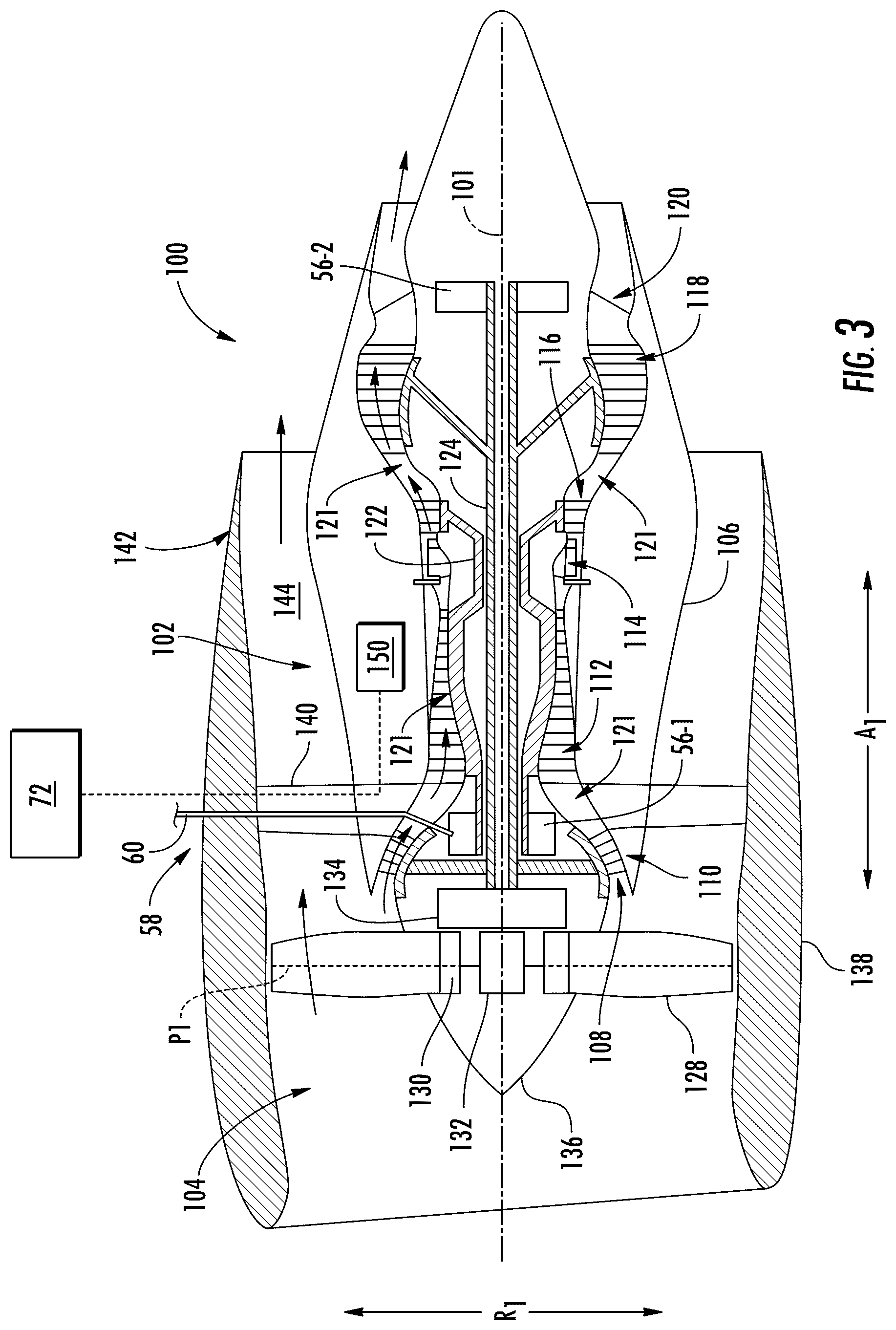 Patent US12297772 Figure 2 – Hybrid electric propulsion system load share
