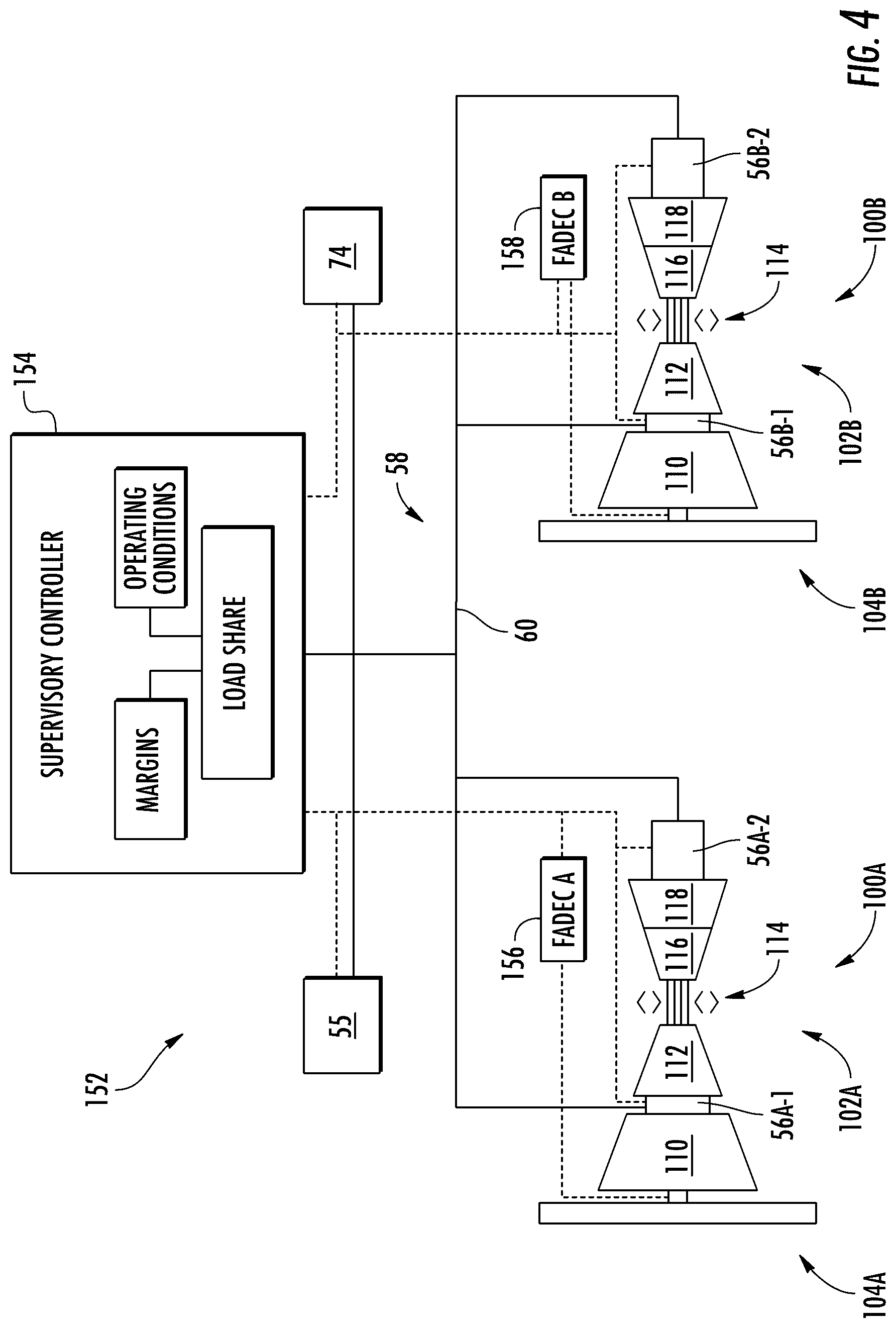 Patent US12297772 Figure 3 – Hybrid electric propulsion system load share