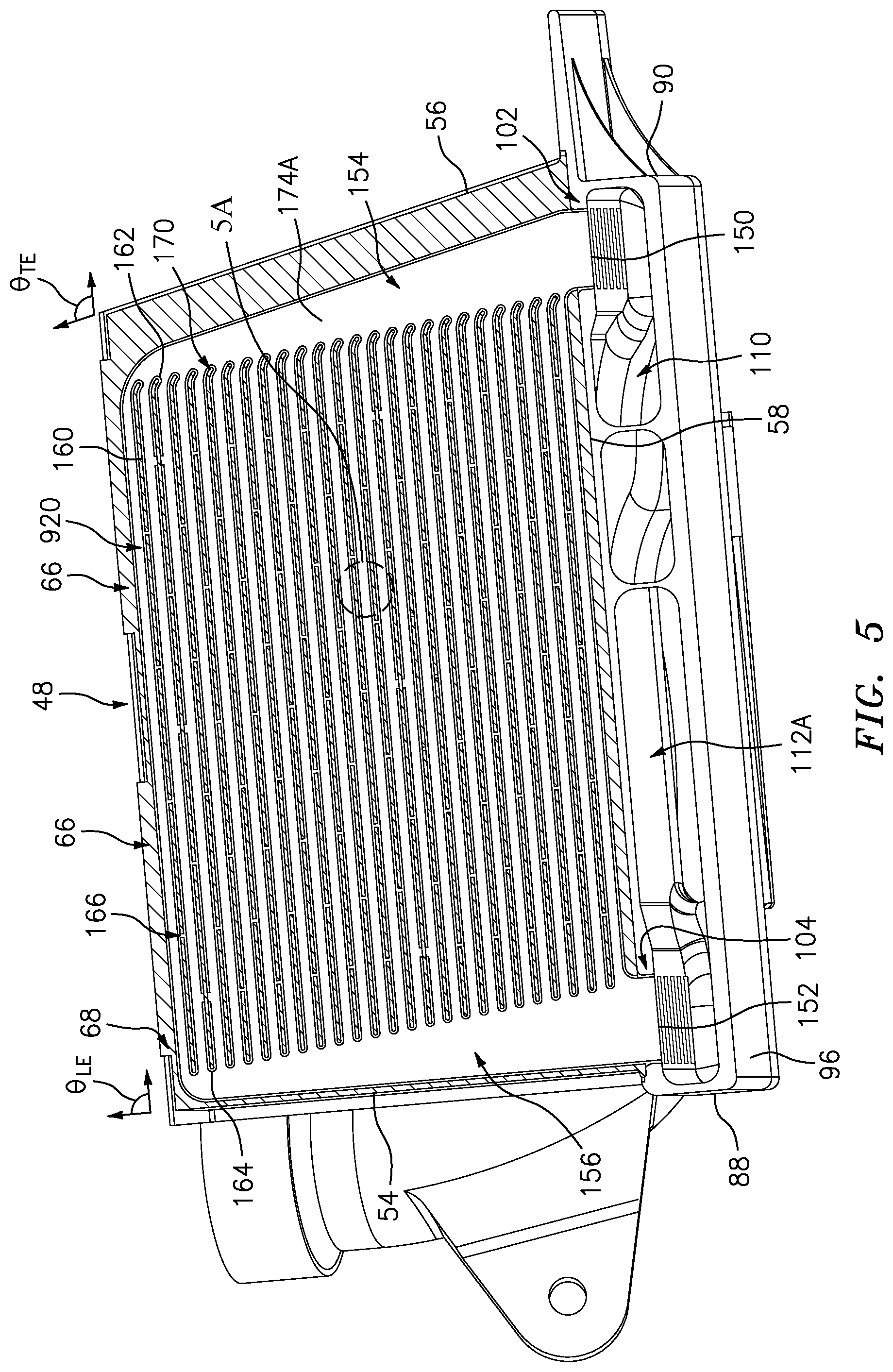 Patent US12297775 Figure 5 – Aircraft heat exchanger panel array interconnection