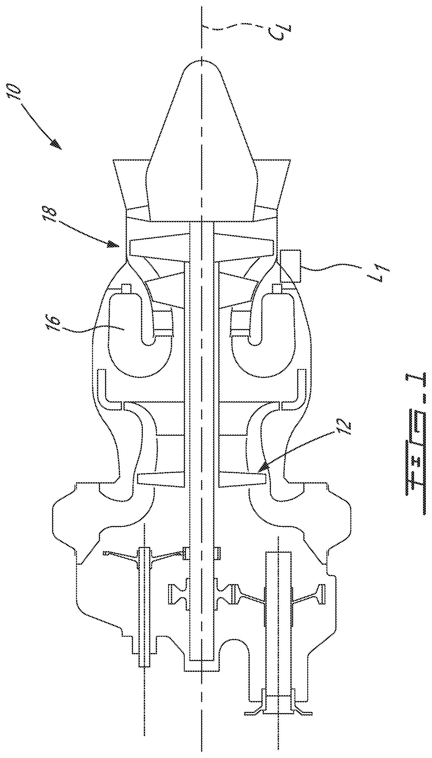 Patent US12297776 Figure 1 – Fuel manifold adapter