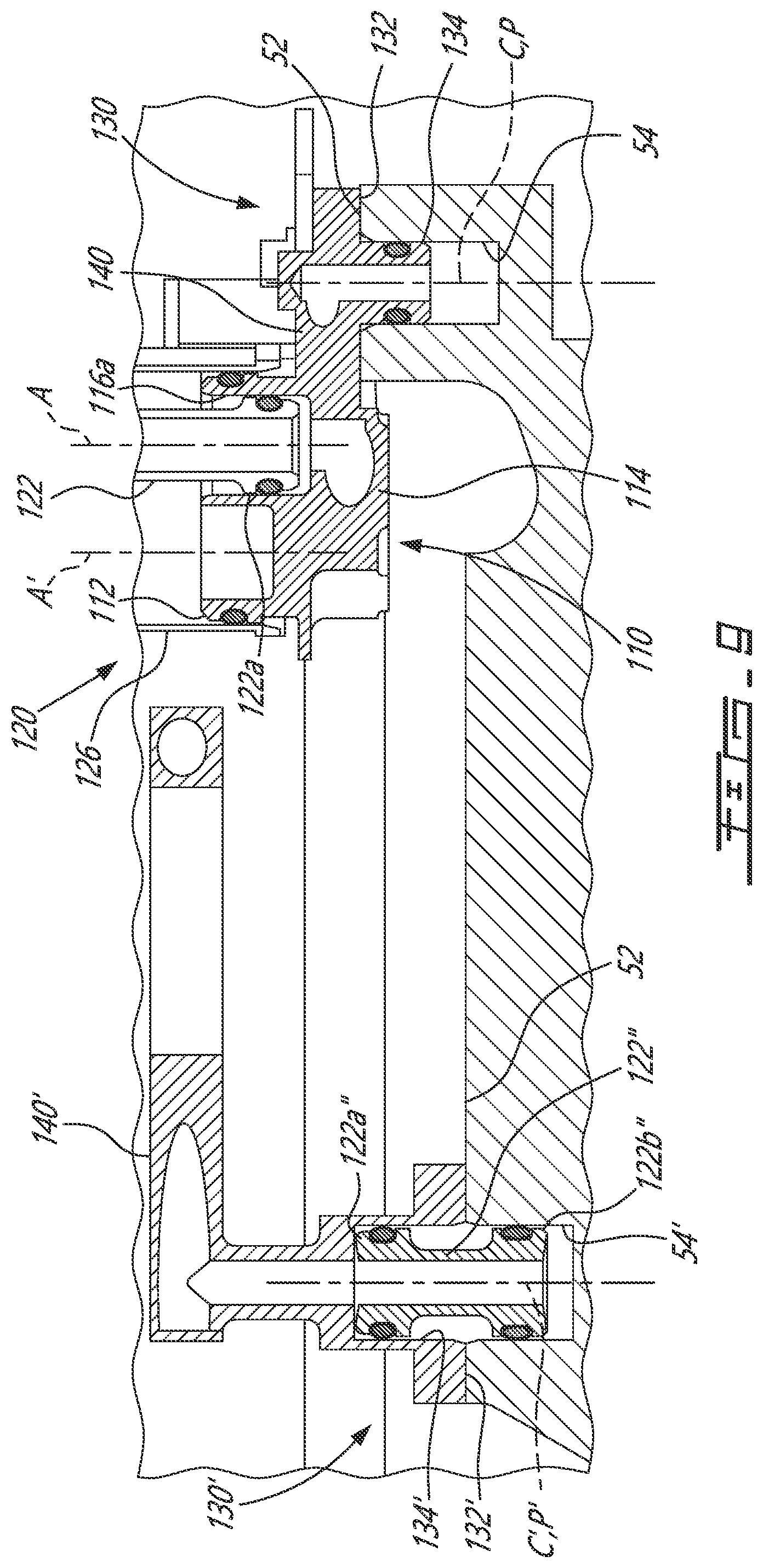 Patent US12297776 Figure 8 – Fuel manifold adapter
