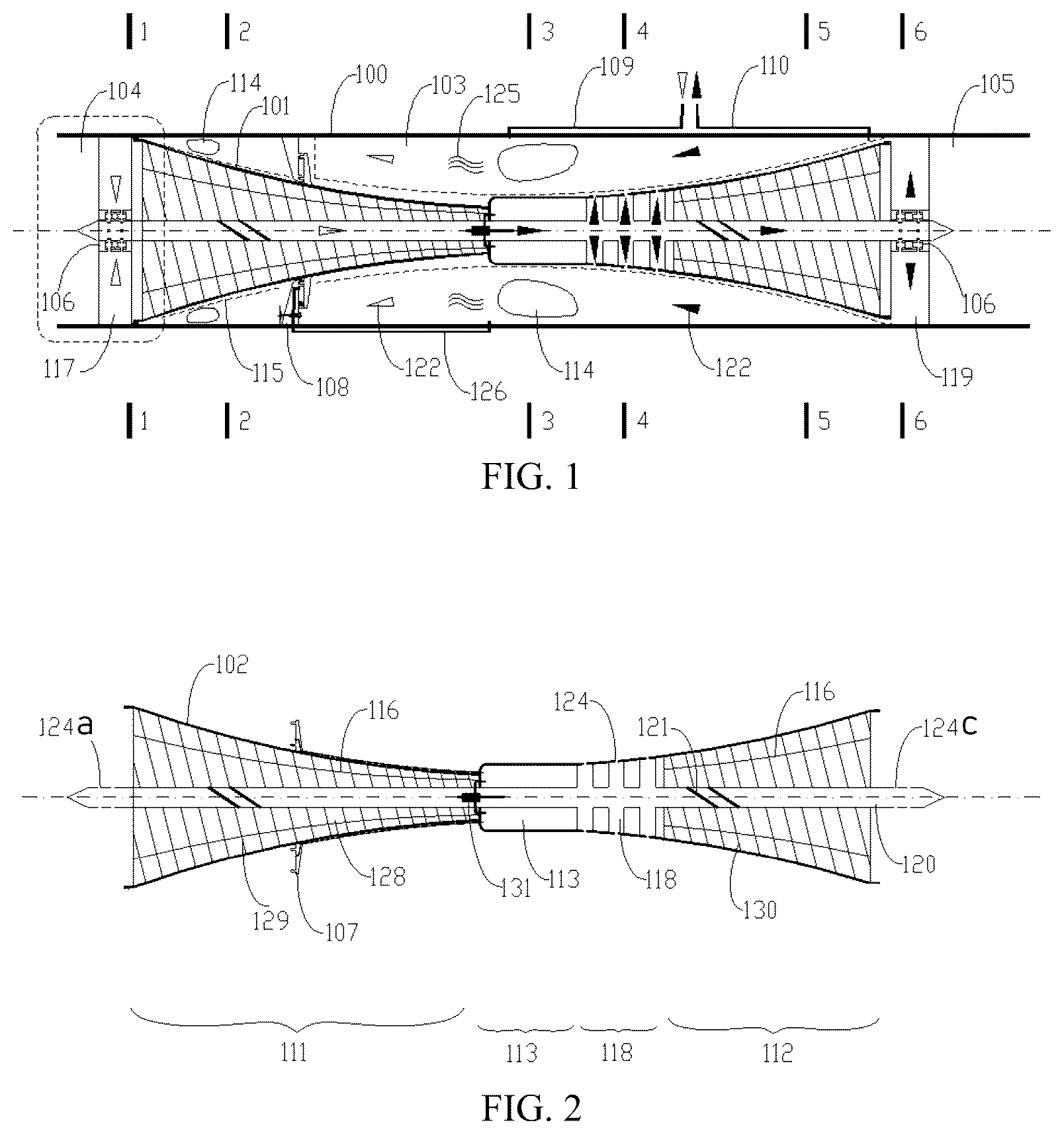 Patent US12297777 Figure 1 – Jet engine