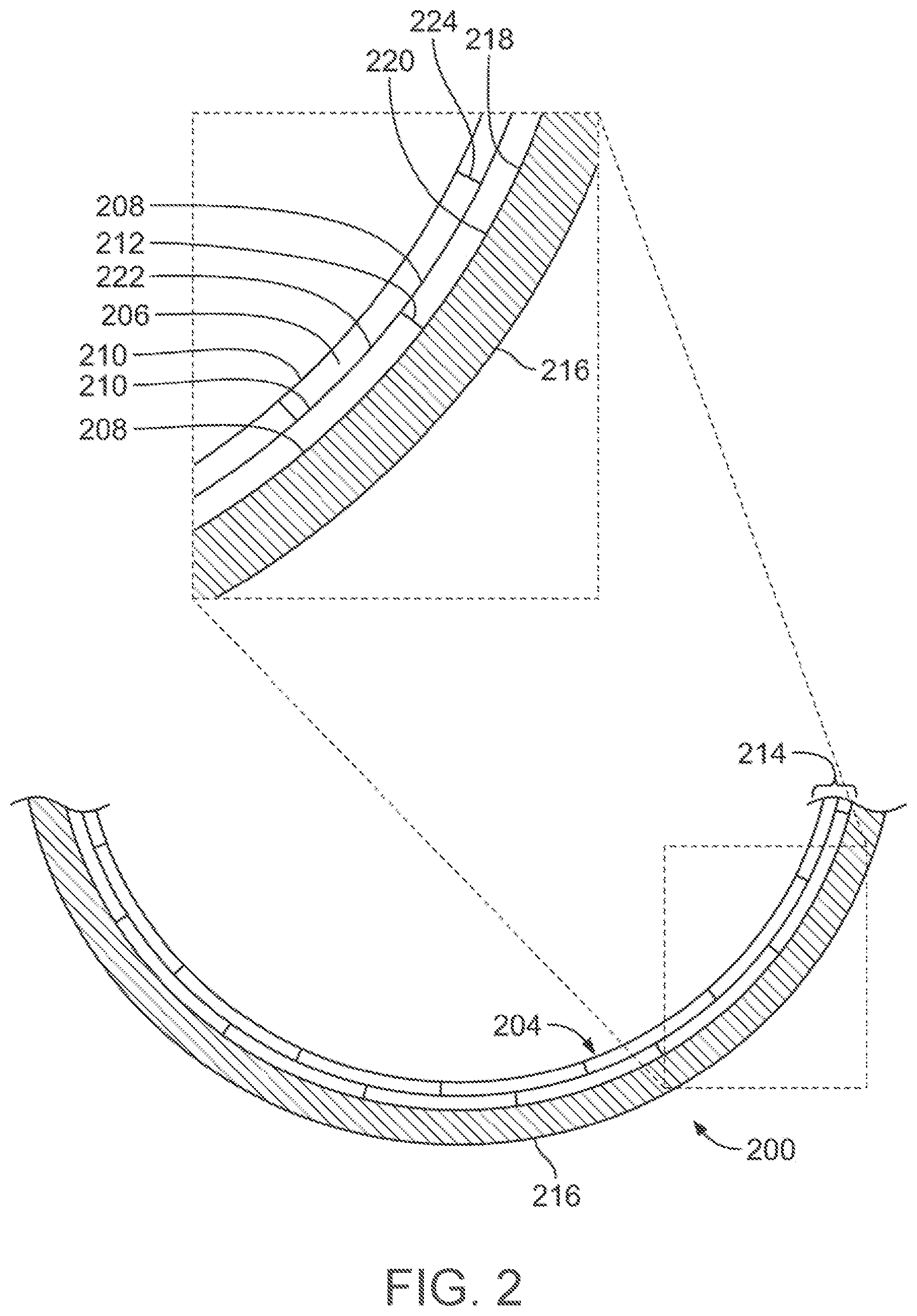 Patent US12297778 Figure 2 – Components having coating systems defined by tiles secured thereto, methods of producing the components, and aircraft comprising the components
