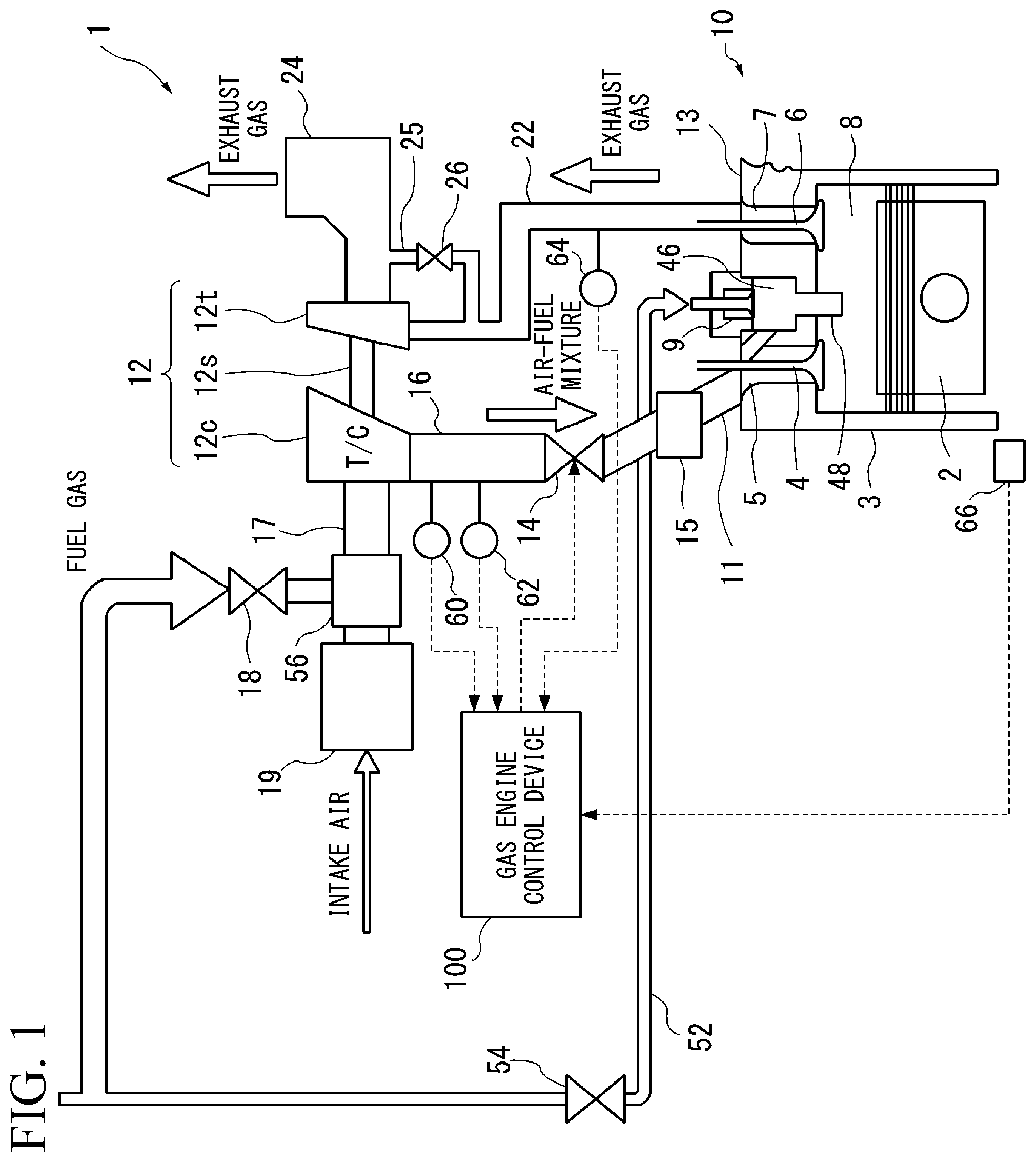 Patent US12297789 Figure 1 – Engine control device, engine control method, and program