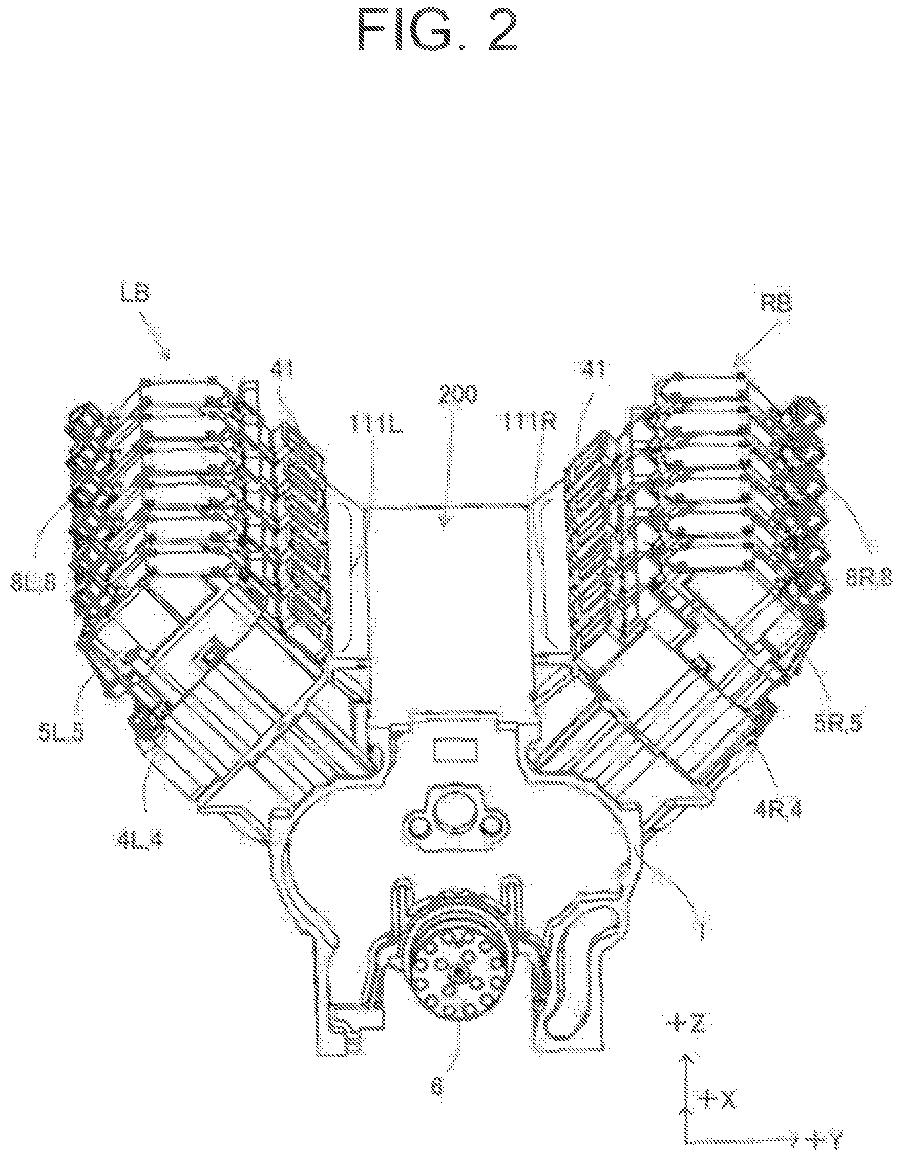 Patent US12297790 Figure 2 – Engine and flywheel housing