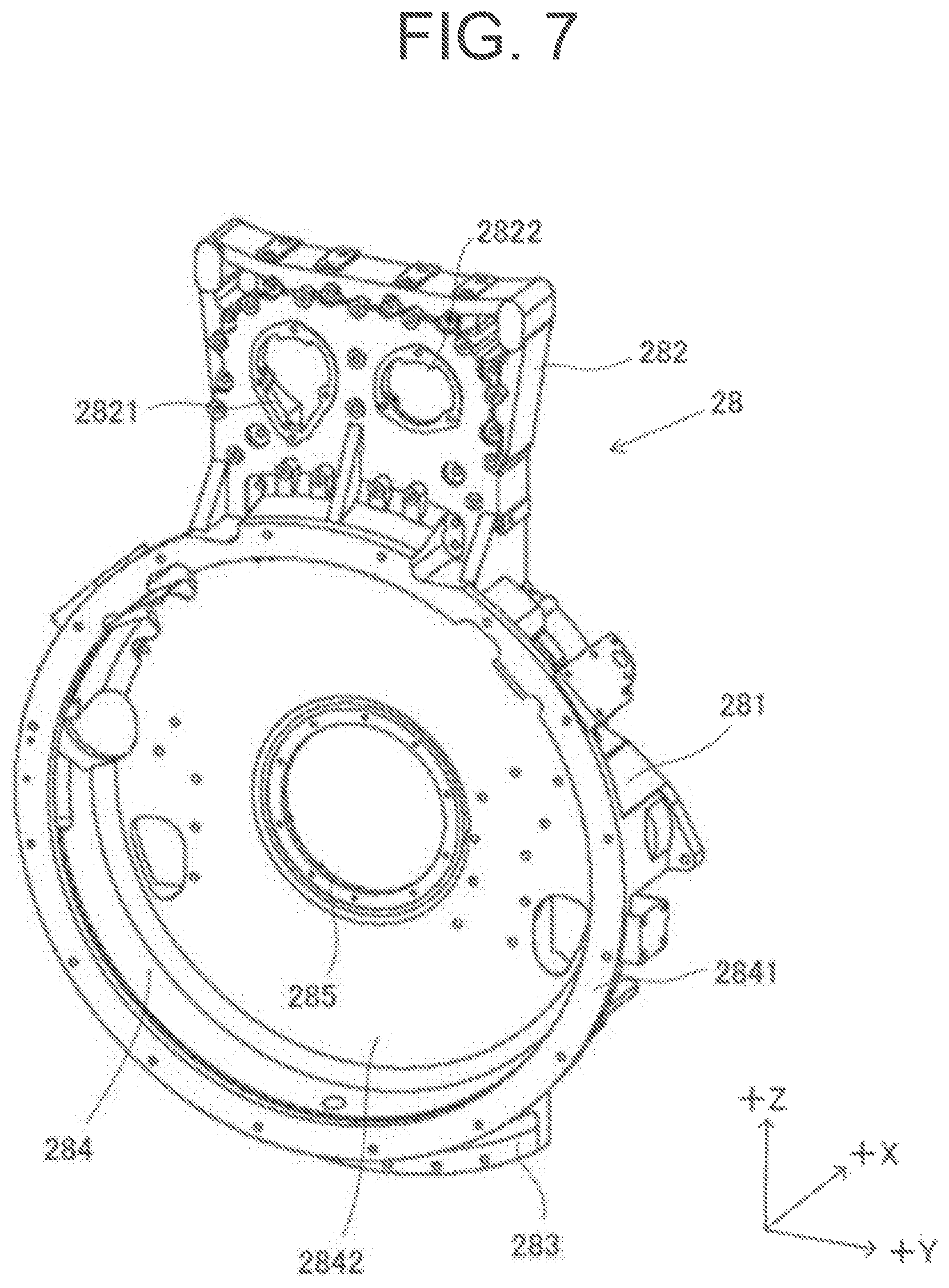Patent US12297790 Figure 7 – Engine and flywheel housing