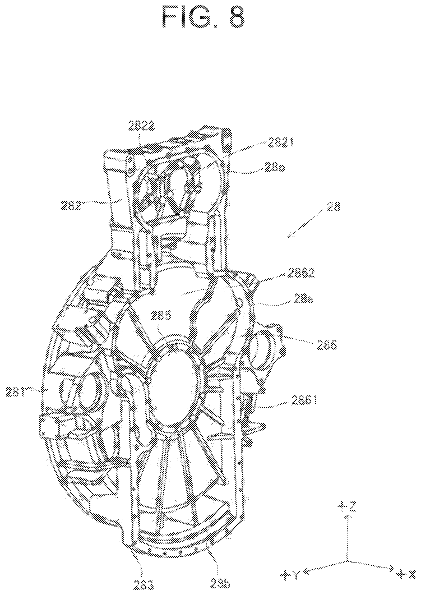 Patent US12297790 Figure 8 – Engine and flywheel housing