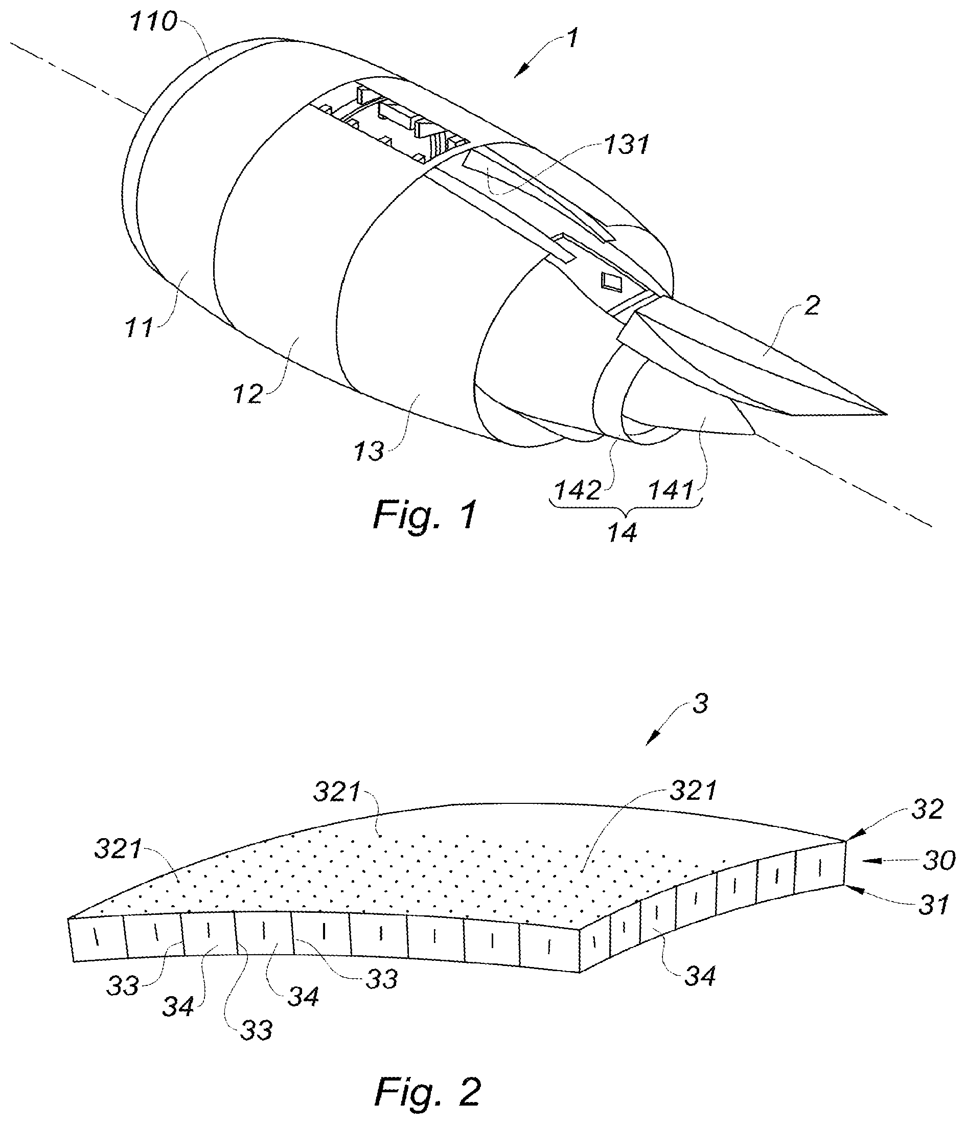 Patent US12297791 Figure 1 – Additive manufacturing process of a part for an aircraft propulsion unit nacelle