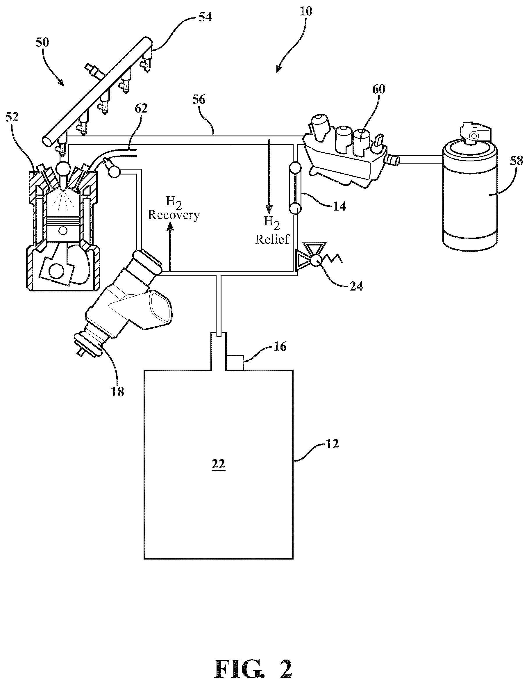 Patent US12297793 Figure 2 – Hydrogen capture canister