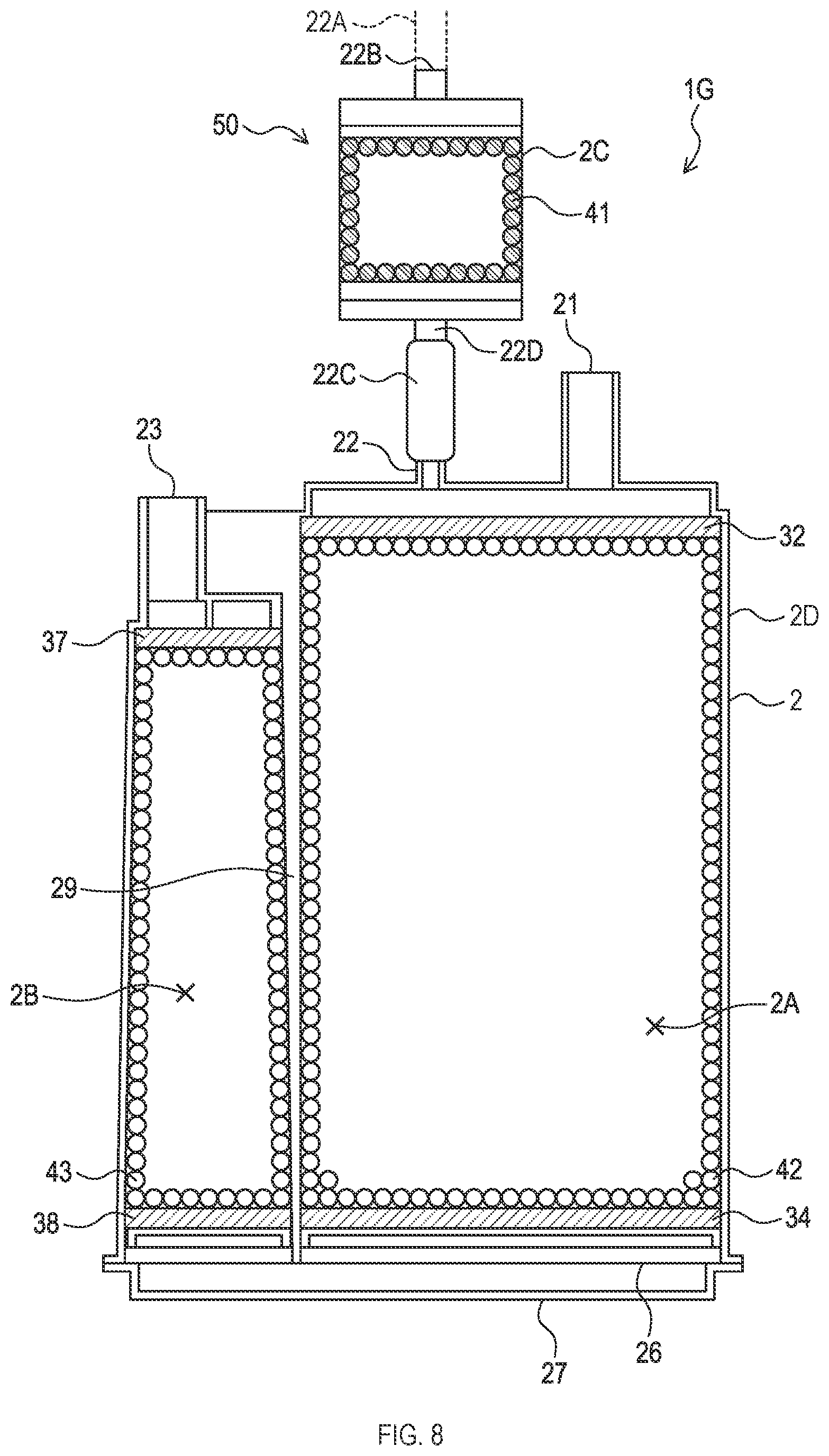 Patent US12297794 Figure 8 – Evaporated fuel treatment device