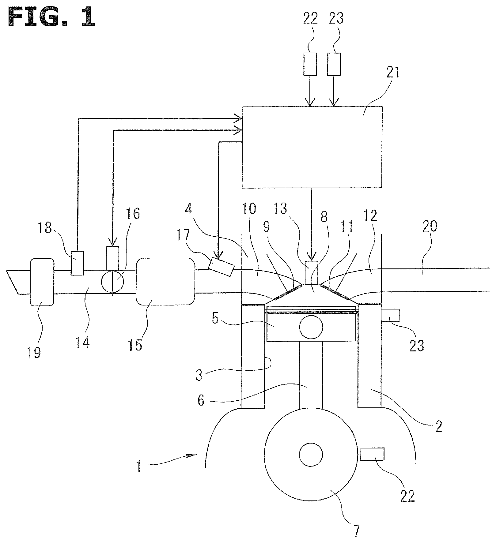 Patent US12297796 Figure 1 – Control method for internal combustion engine and control device